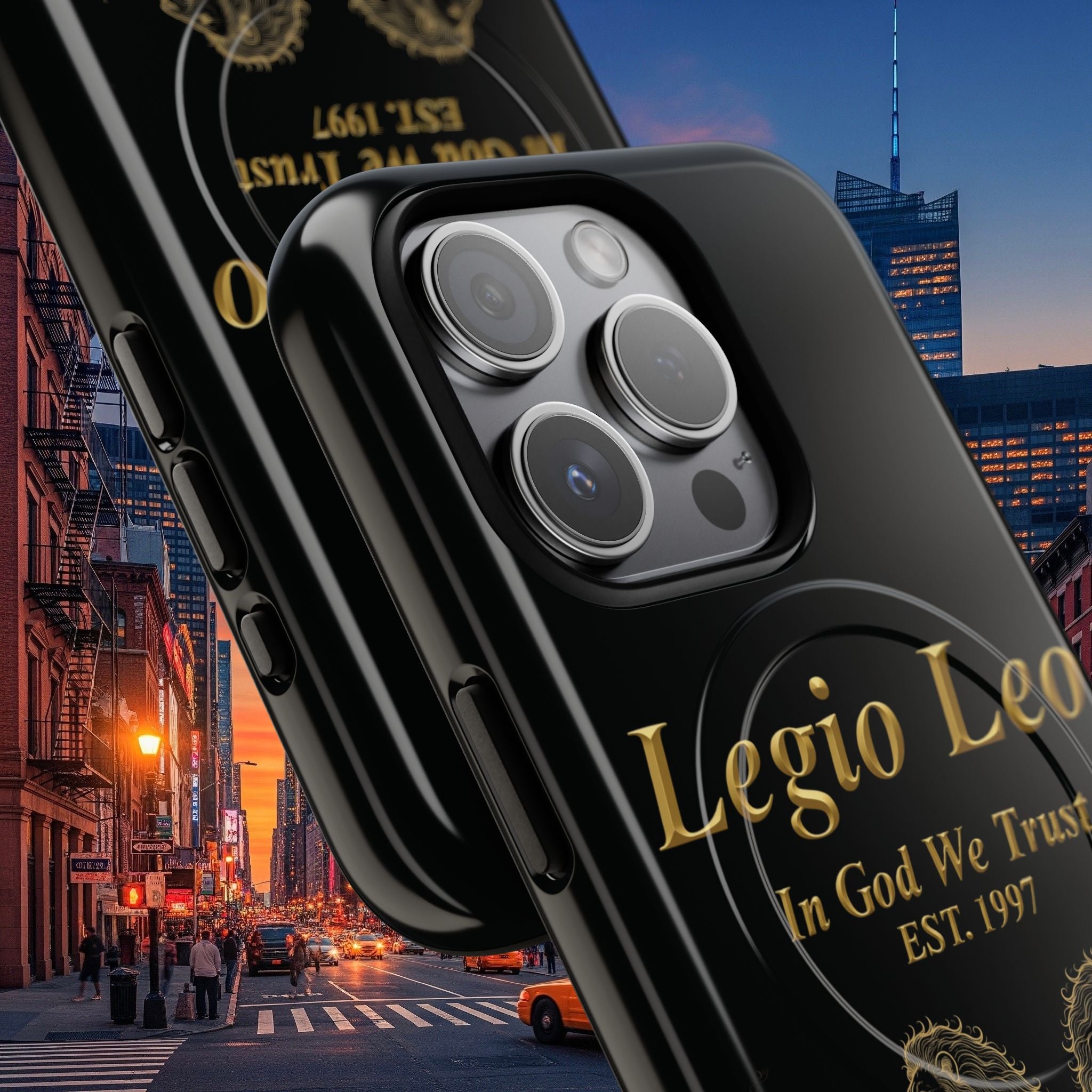 Tough Magnetic Phone Cases - Embrace Strength and Style, Legio Leo Design, Durable Protection