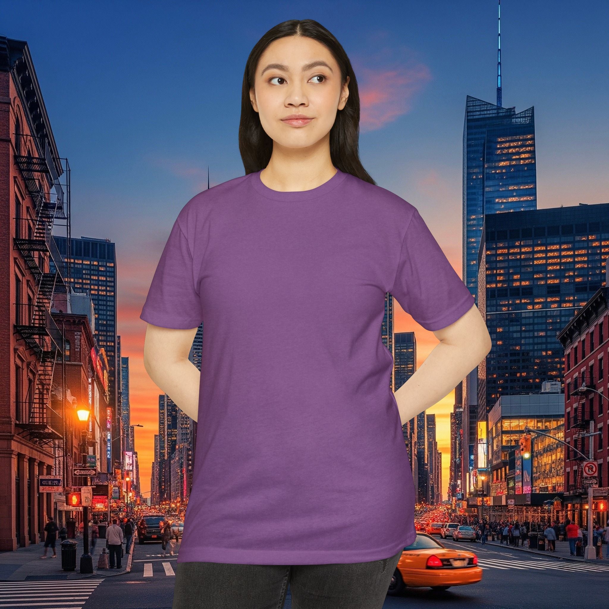 Classic Plain T‑Shirt — Unisex CVC Jersey Tee