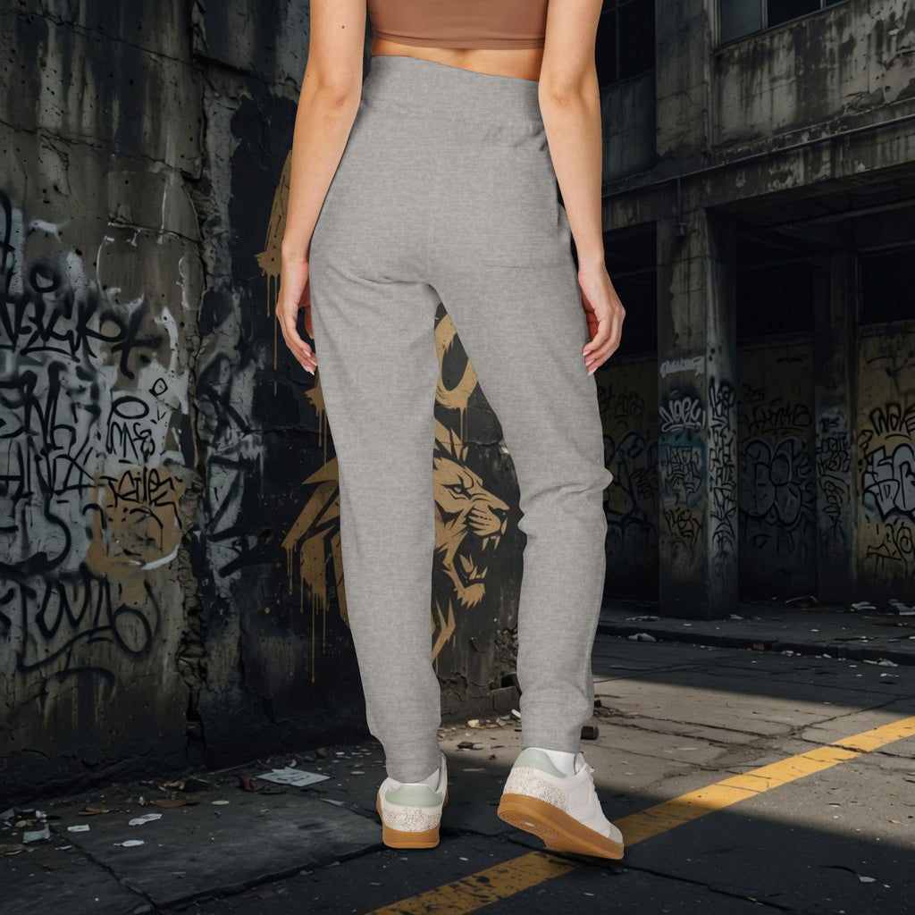 Legio Leo Embroidered Streetwear Fleece Sweatpants