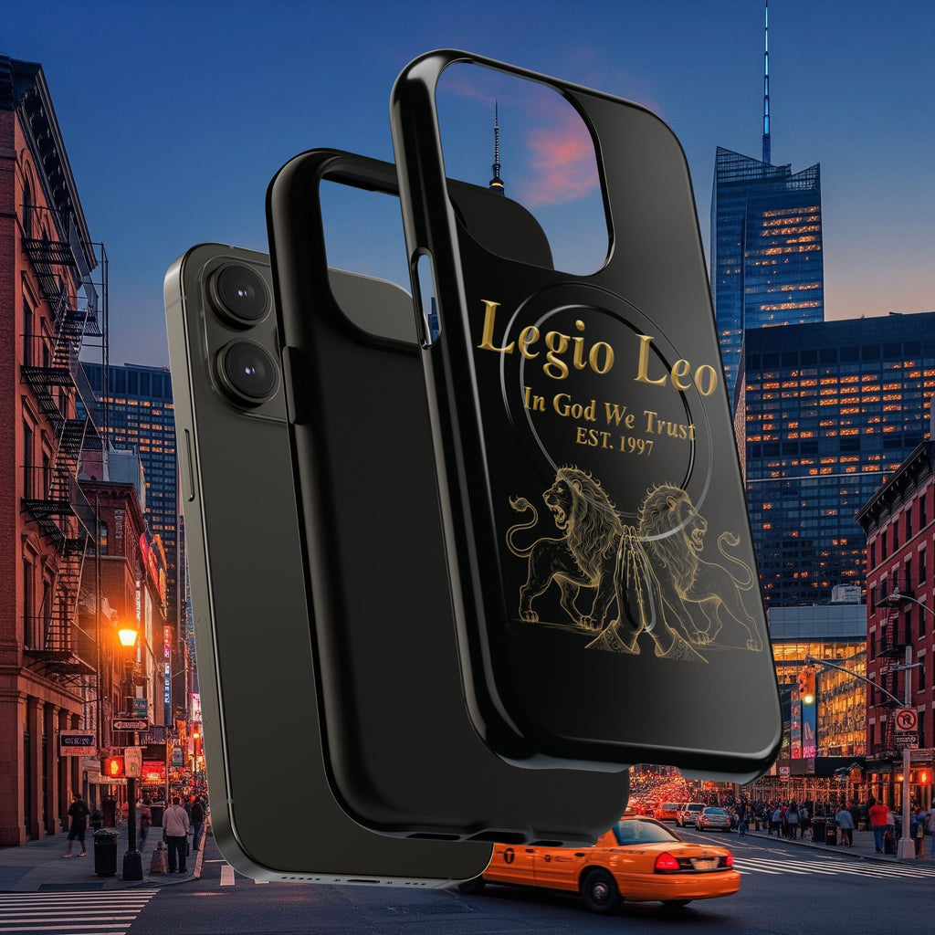 Tough Magnetic Phone Cases - Embrace Strength and Style, Legio Leo Design, Durable Protection