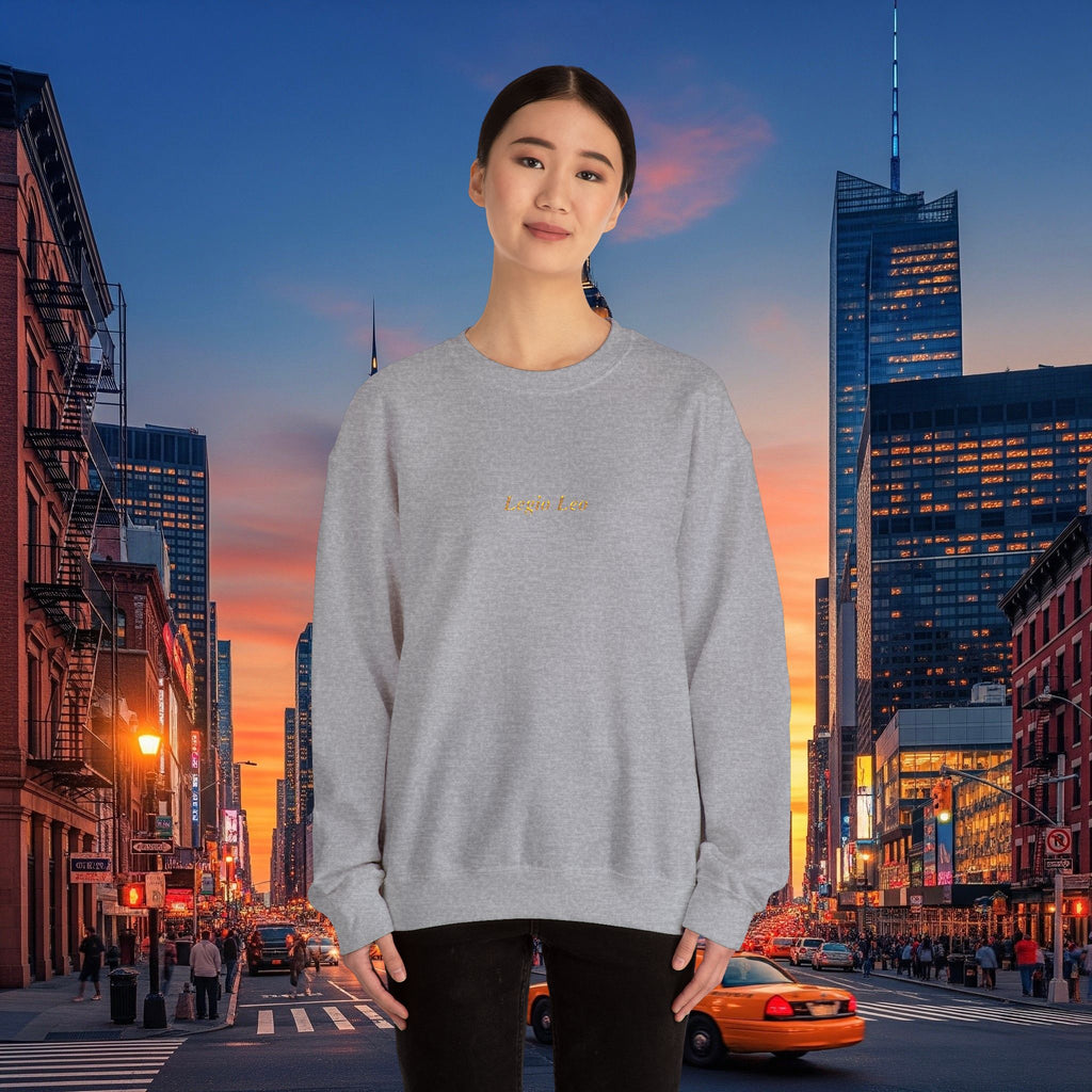 Legio Leo Crewneck Sweatshirt | Legio Leo Design Embroidered