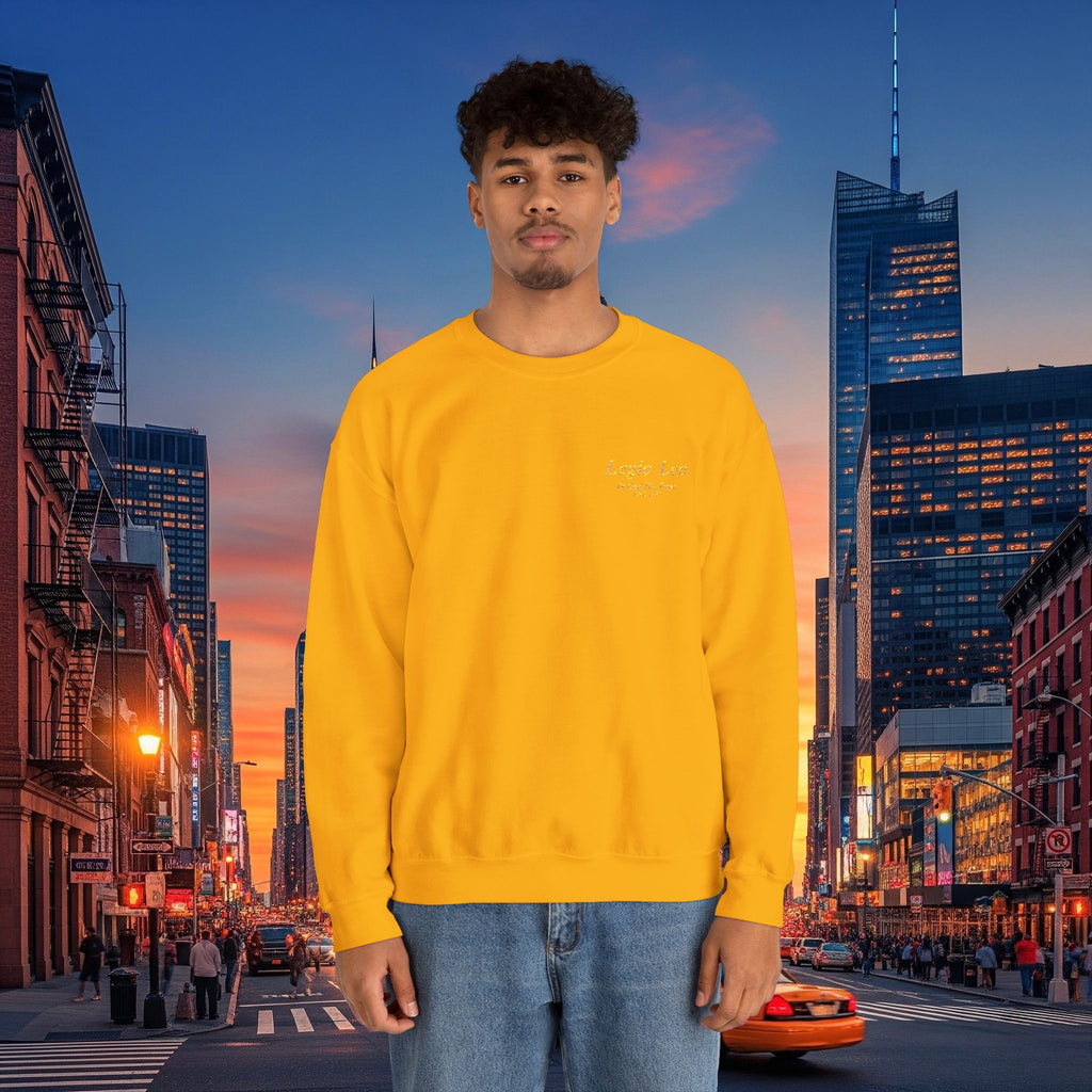 Legio Leo Crewneck Sweatshirt | In God We Trust Embroidery