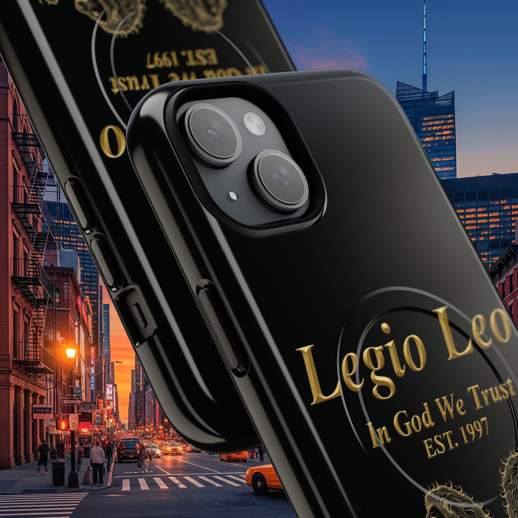 Tough Magnetic Phone Cases - Embrace Strength and Style, Legio Leo Design, Durable Protection