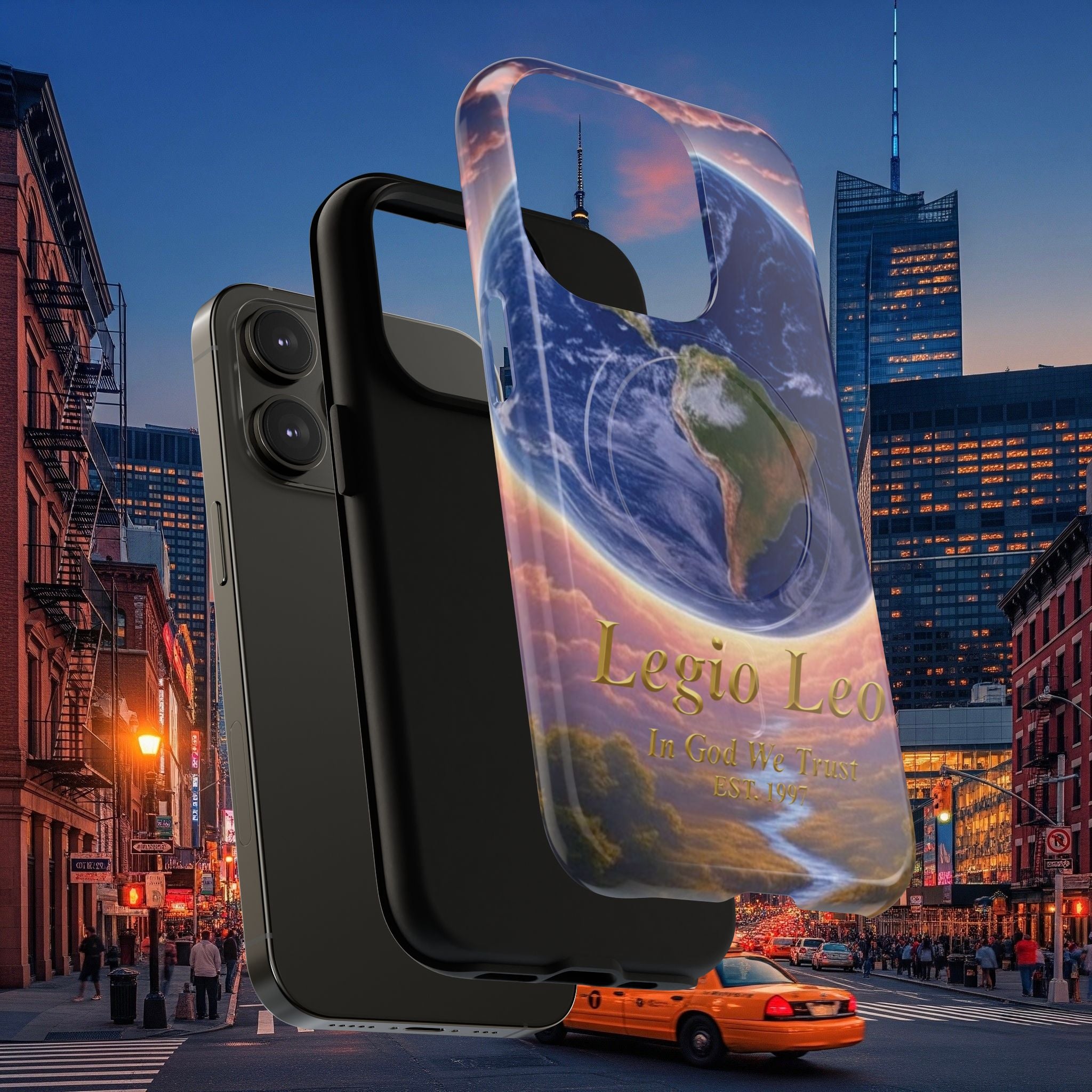 Stylish Tough Magnetic Phone Cases, Legio Leo Design