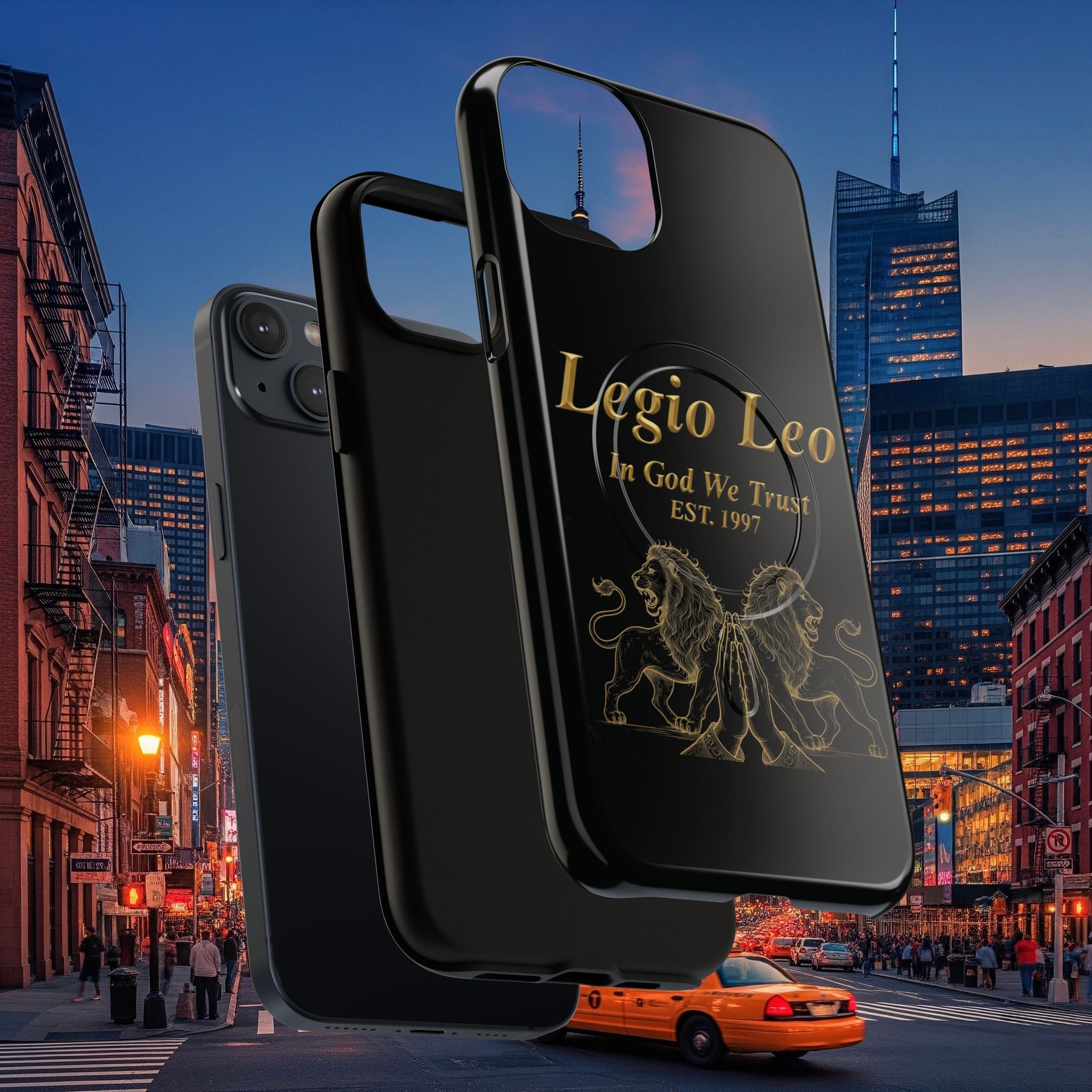 Tough Magnetic Phone Cases - Embrace Strength and Style, Legio Leo Design, Durable Protection