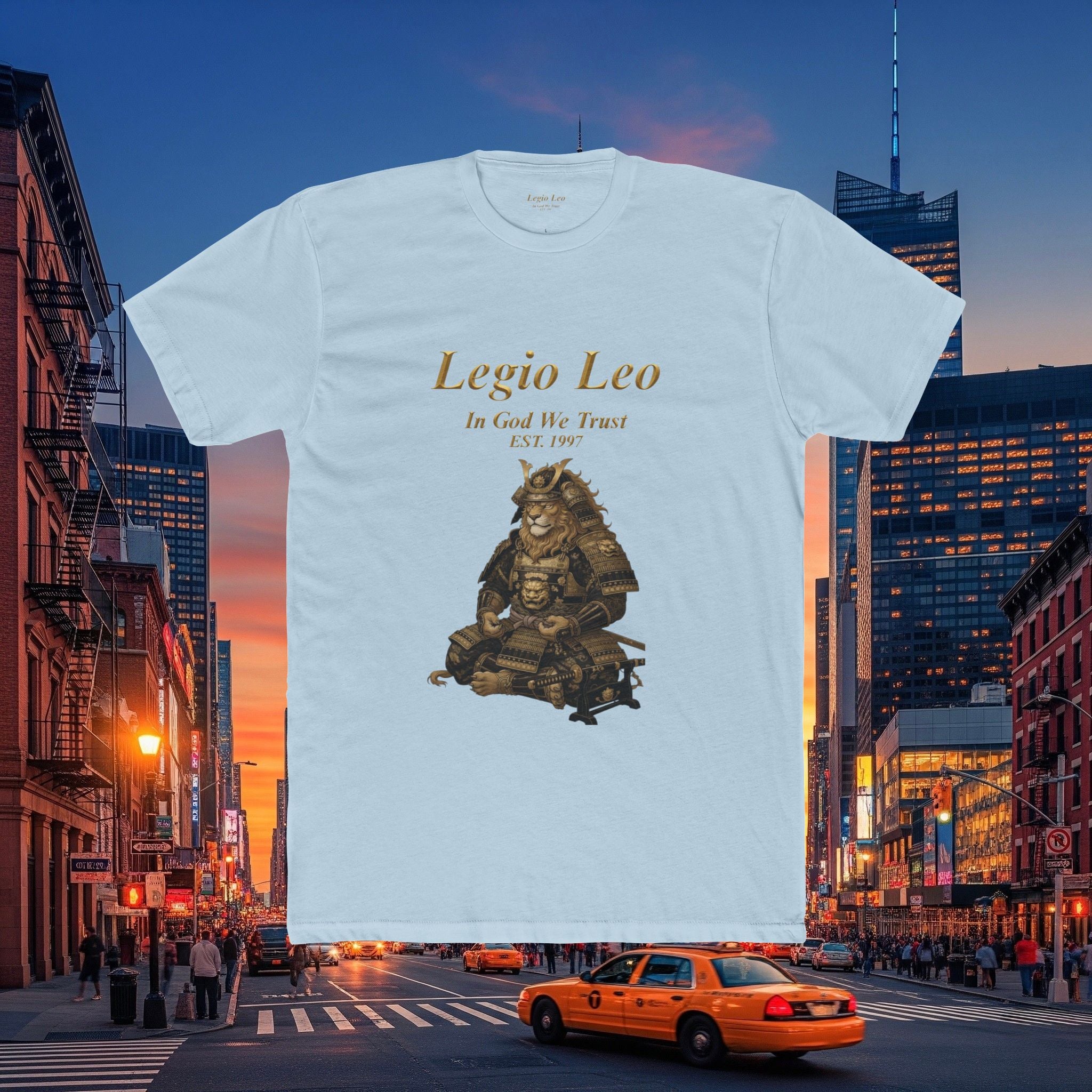 Legio Leo Honorary Peaceful Samurai Warrior Cotton Crew Tee