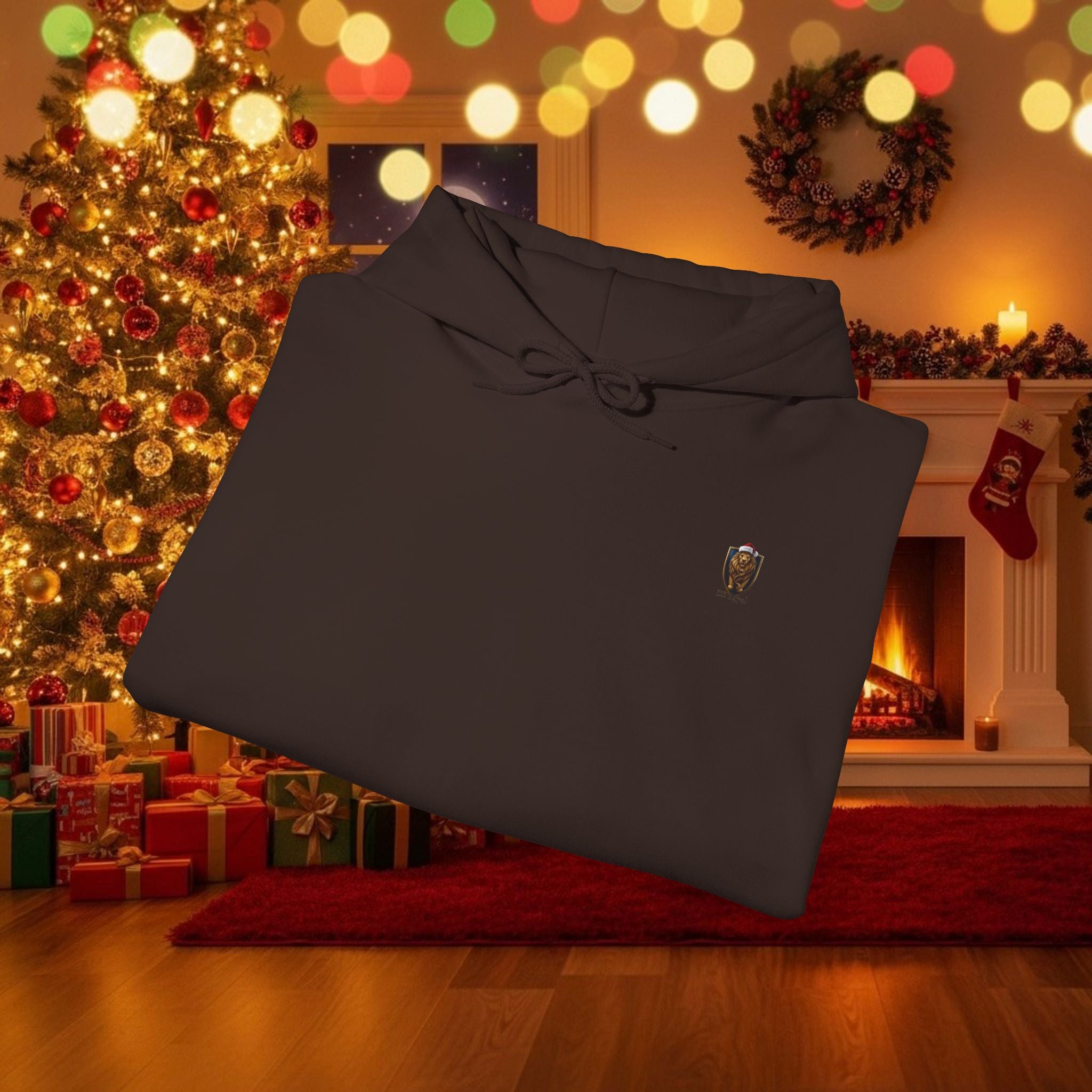 Christmas Holiday DZ Royal Cozy Unisex Hooded Sweatshirt