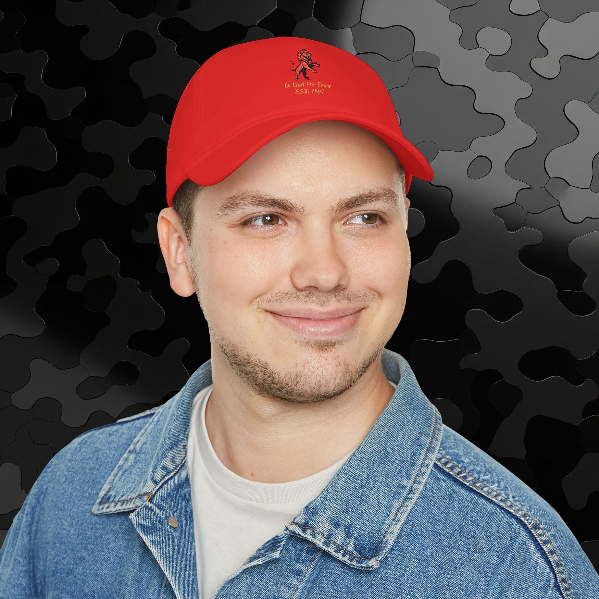 Low Profile Baseball Cap Classic Lion Logo Embroidery