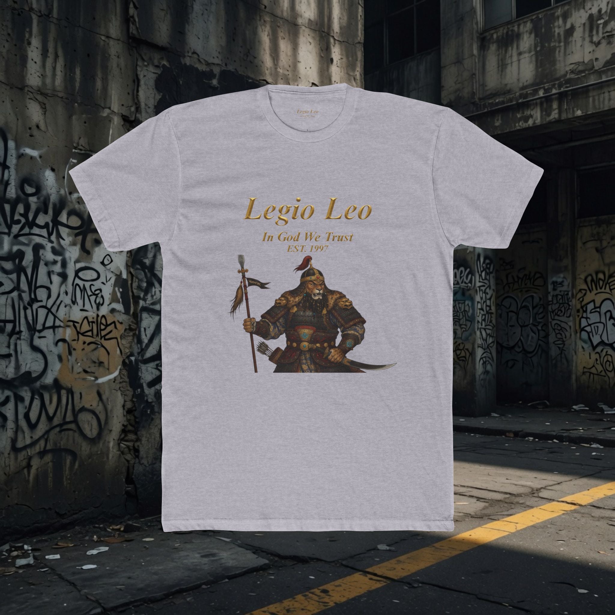 Legio Leo Warrior T-Shirt – “In God We Trust” Mongol Inspired Fighter Tee