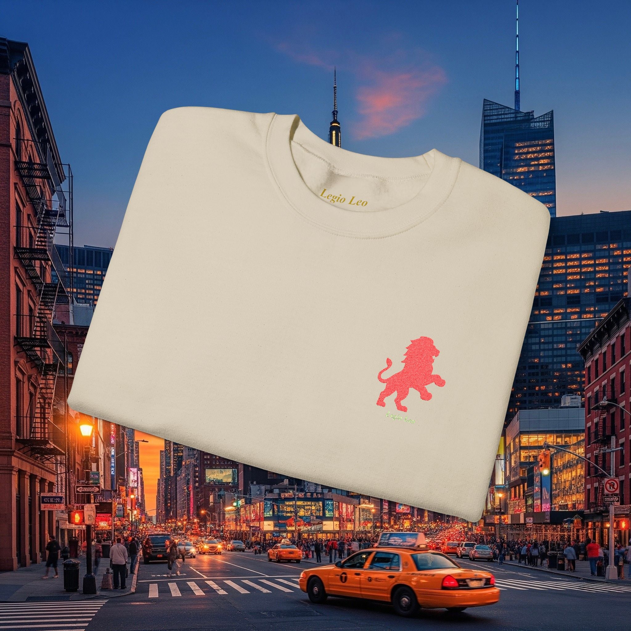 Legio Leo by DZ Royal Crewneck Sweatshirt | Mighty Lion Embroidered