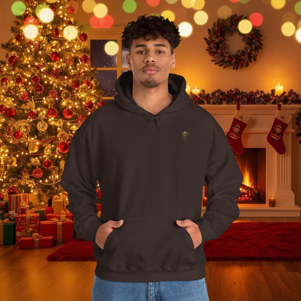 Christmas Holiday DZ Royal Cozy Unisex Hooded Sweatshirt