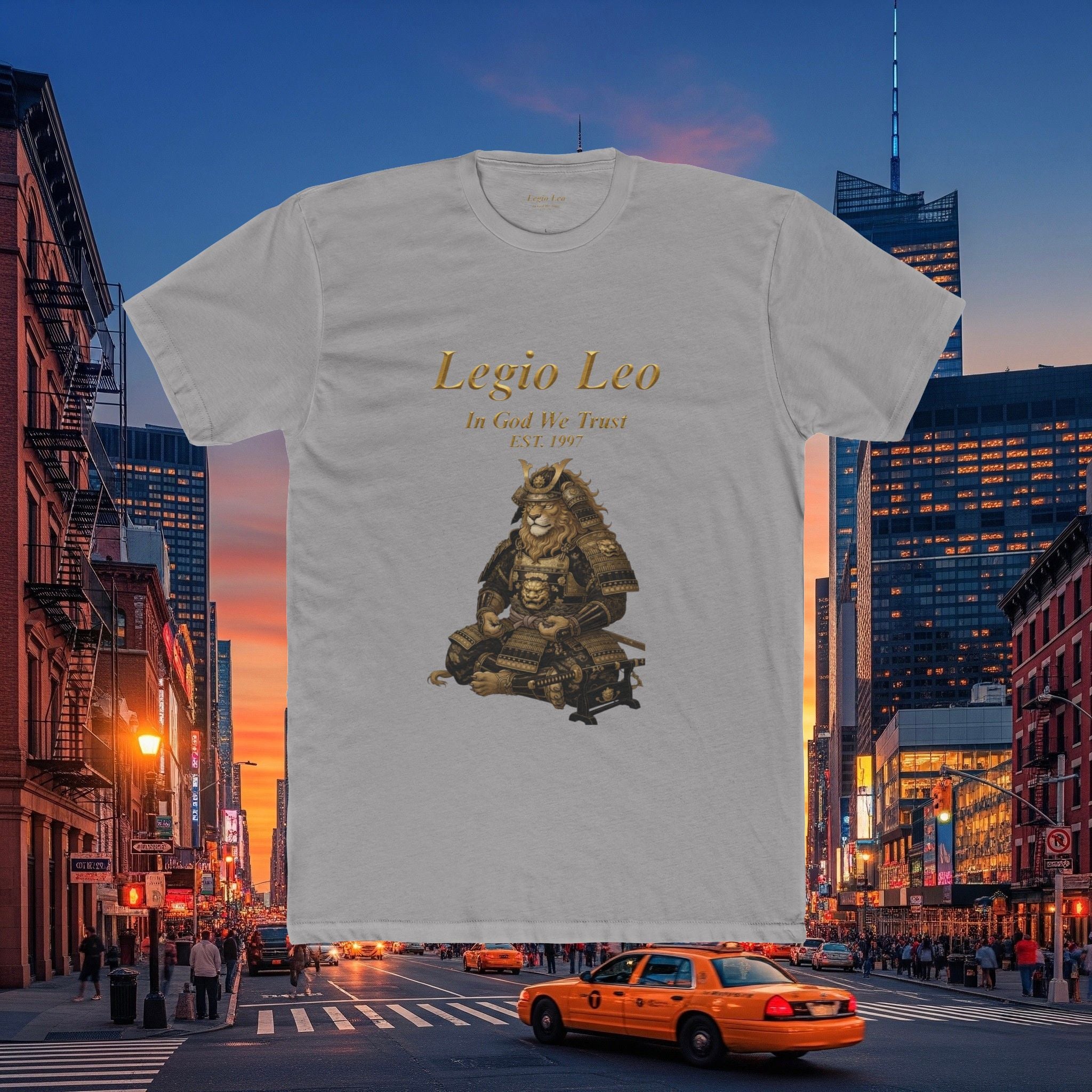 Legio Leo Honorary Peaceful Samurai Warrior Cotton Crew Tee