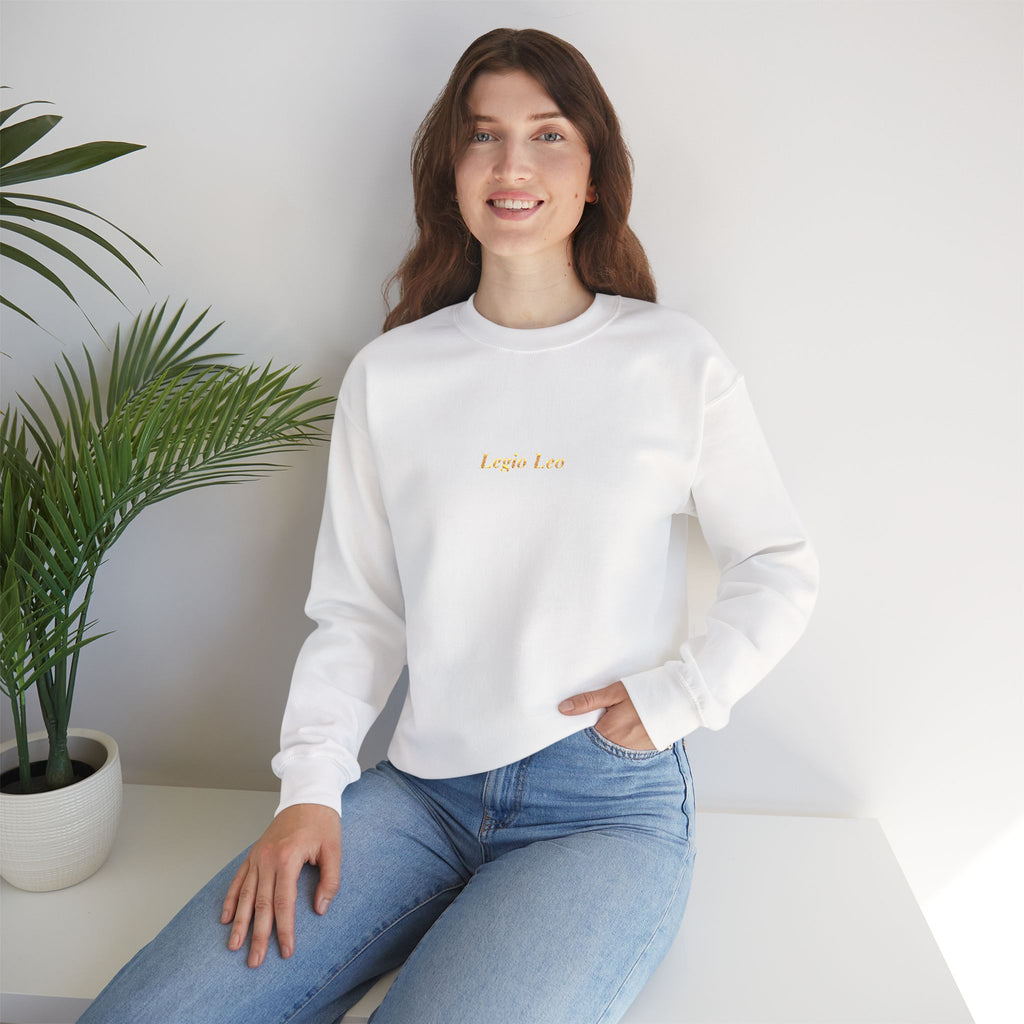 Legio Leo Crewneck Sweatshirt | Legio Leo Design Embroidered