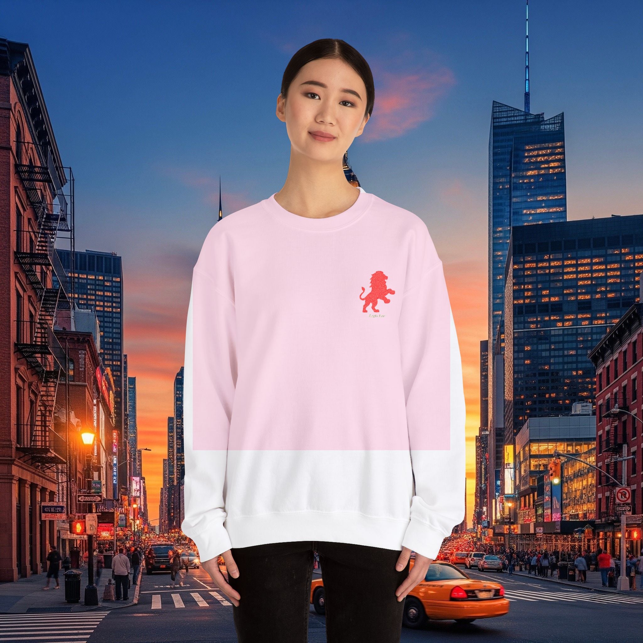 Legio Leo by DZ Royal Crewneck Sweatshirt | Mighty Lion Embroidered