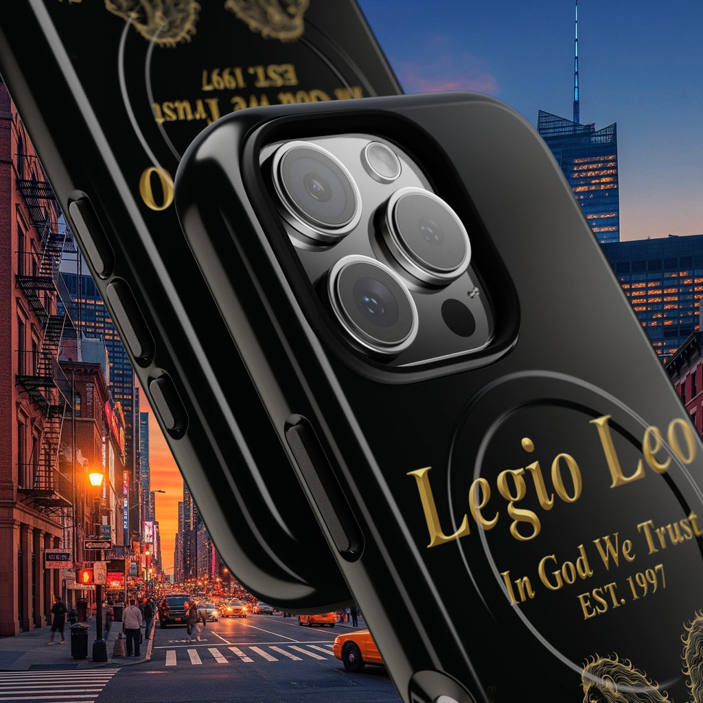 Tough Magnetic Phone Cases - Embrace Strength and Style, Legio Leo Design, Durable Protection