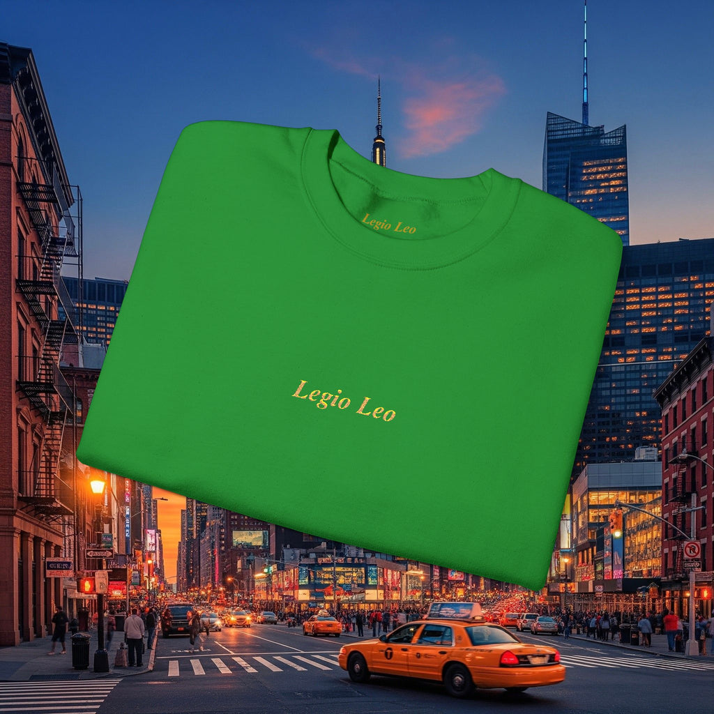 Legio Leo Crewneck Sweatshirt | Legio Leo Design Embroidered