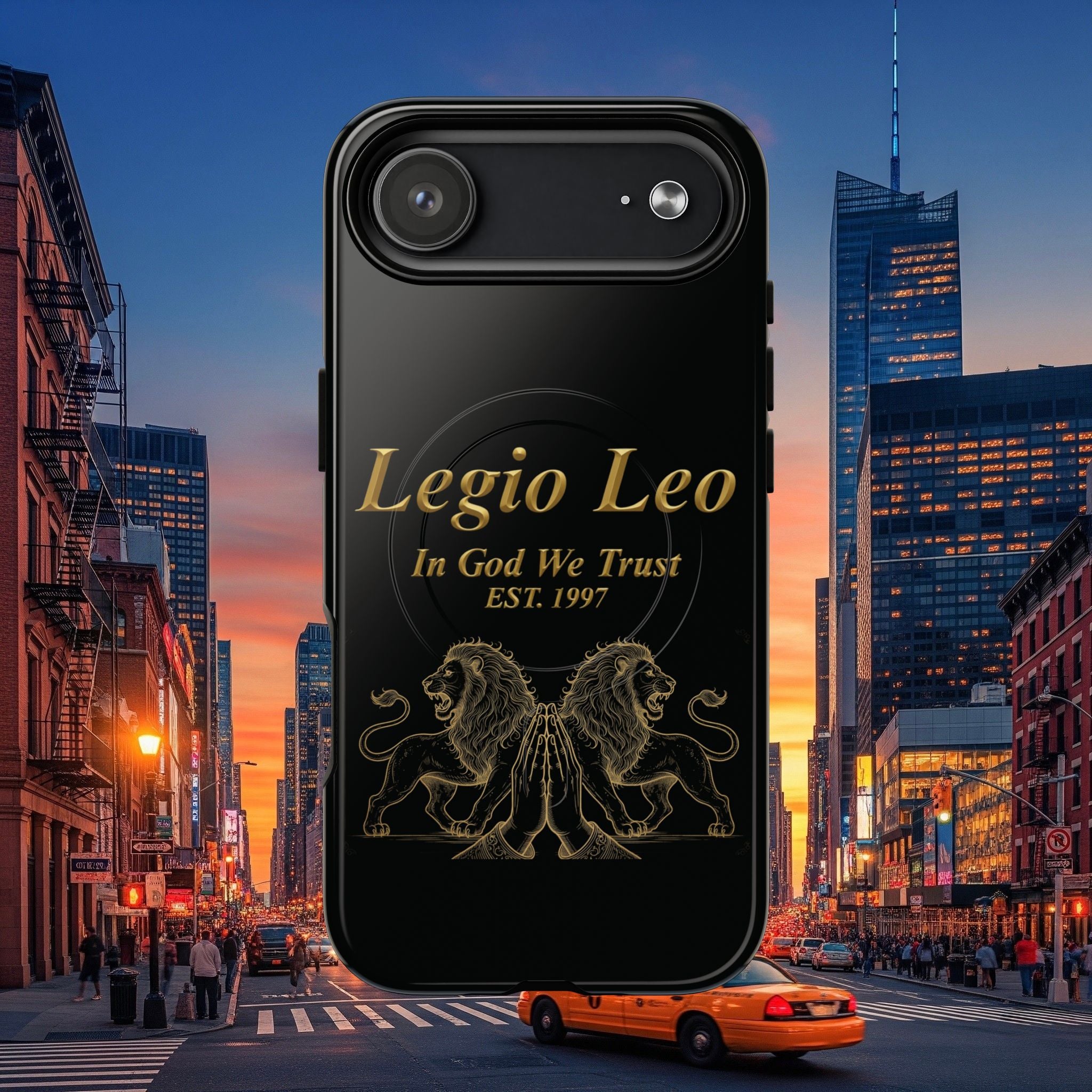 Tough Magnetic Phone Cases - Embrace Strength and Style, Legio Leo Design, Durable Protection