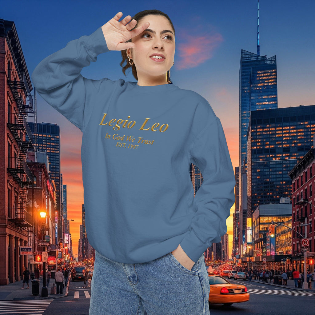 Legio Leo Sweatshirt – Minimal Gold Script Brothers 4 Life  Crewneck