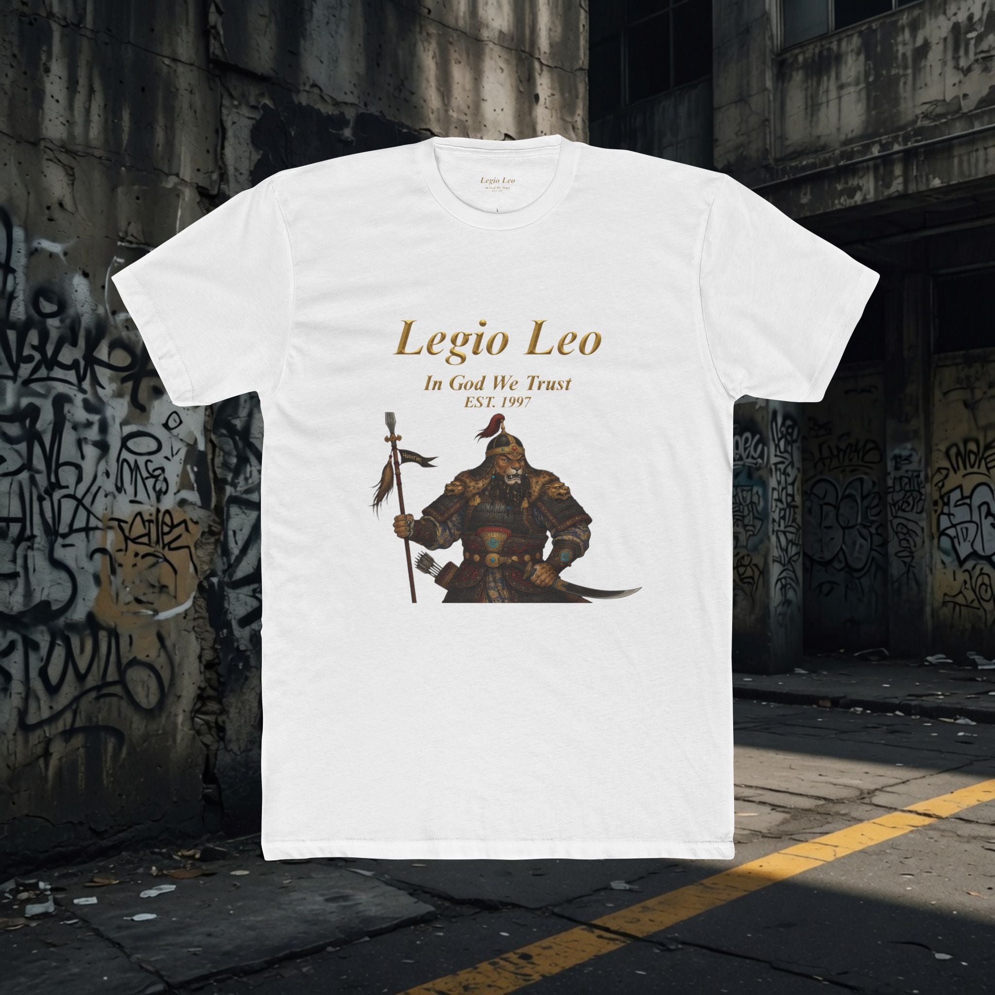 Legio Leo Warrior T-Shirt – “In God We Trust” Mongol Inspired Fighter Tee