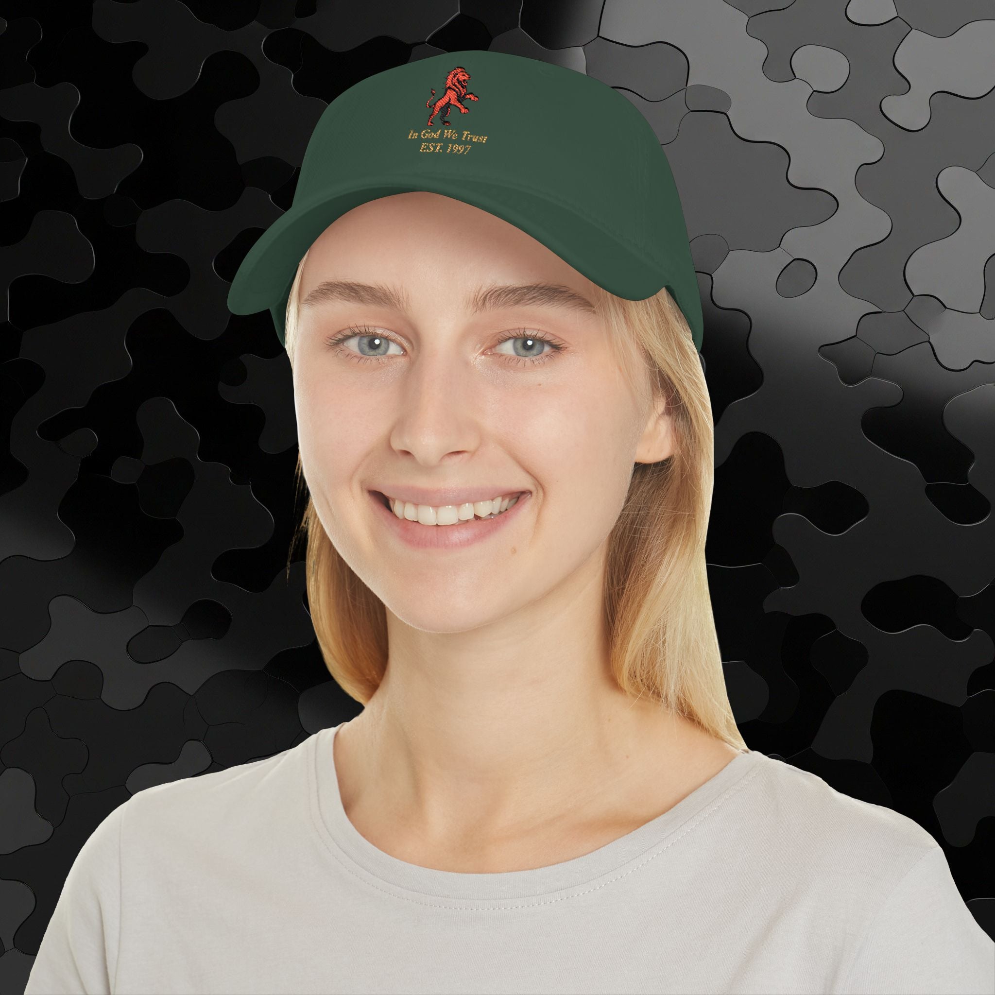 Low Profile Baseball Cap Classic Lion Logo Embroidery