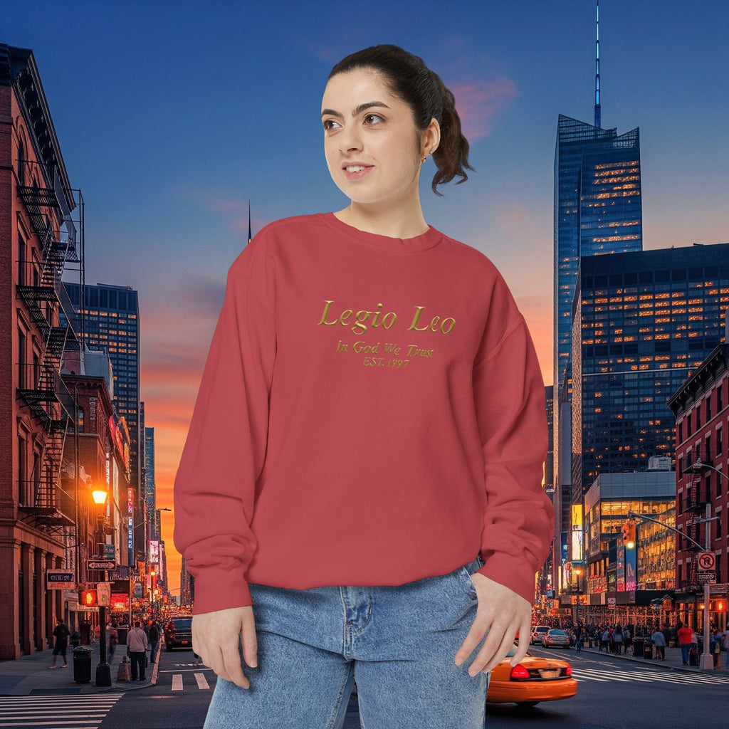 Legio Leo Sweatshirt – Minimal Gold Script Brothers 4 Life  Crewneck