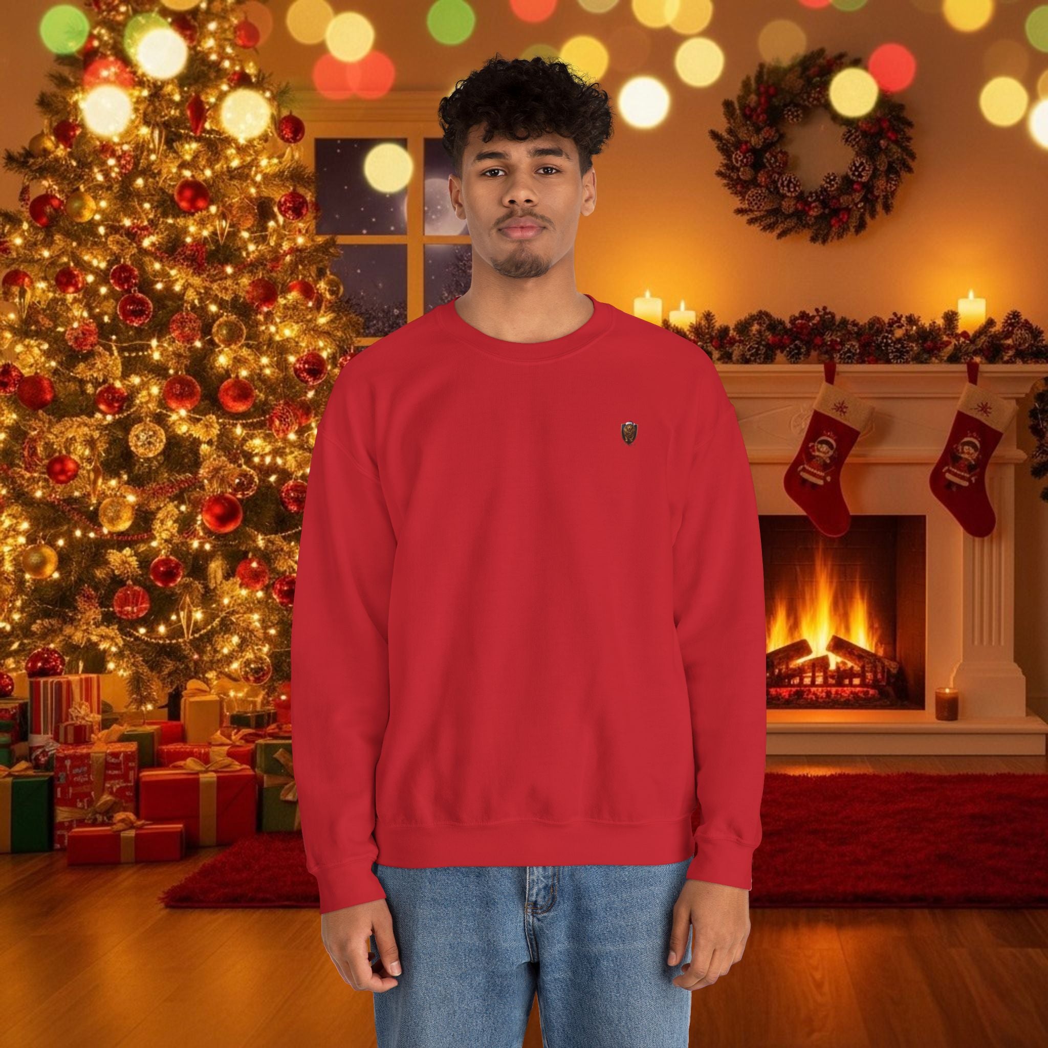 Christmas Holiday DZ Royal Cozy Unisex Crewneck Sweatshirt for