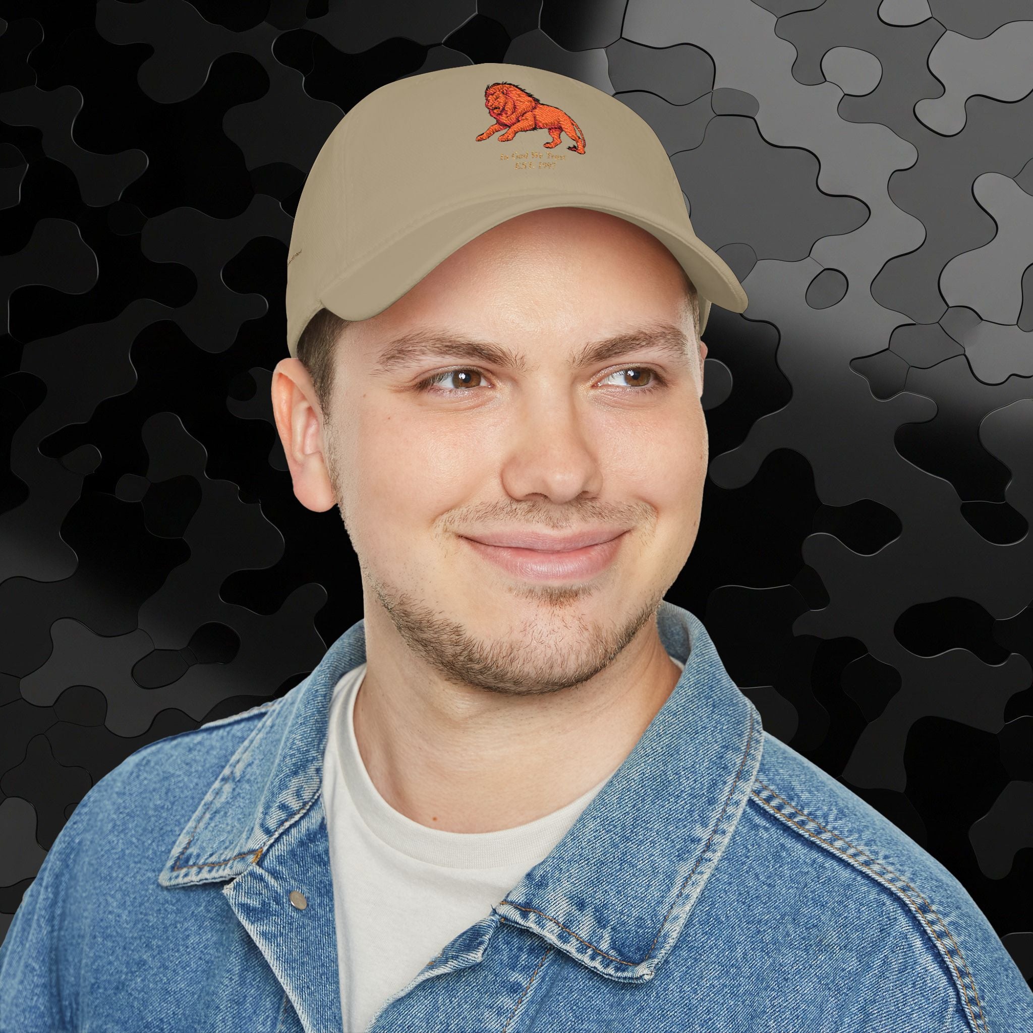 Low Profile Baseball Cap Original Mighty Lion Embroidery