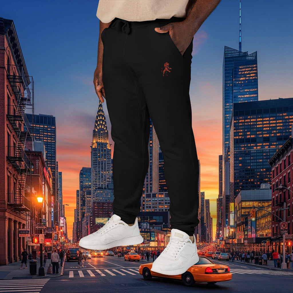 Embroidered Legio Leo Sweatpants — Classic Design Cozy Fleece Joggers