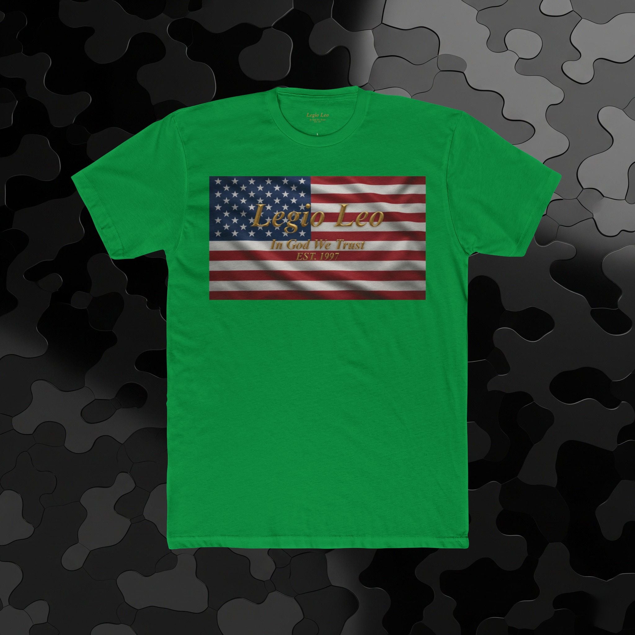 American Flag "Liberty" Tee — Vintage Patriotic Cotton T-Shirt