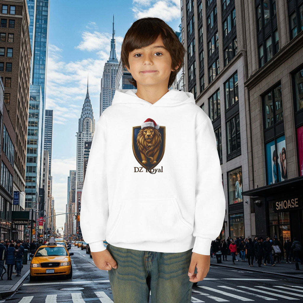 DZ Royal’s Christmas Youth Hoodie (Grown Lion)