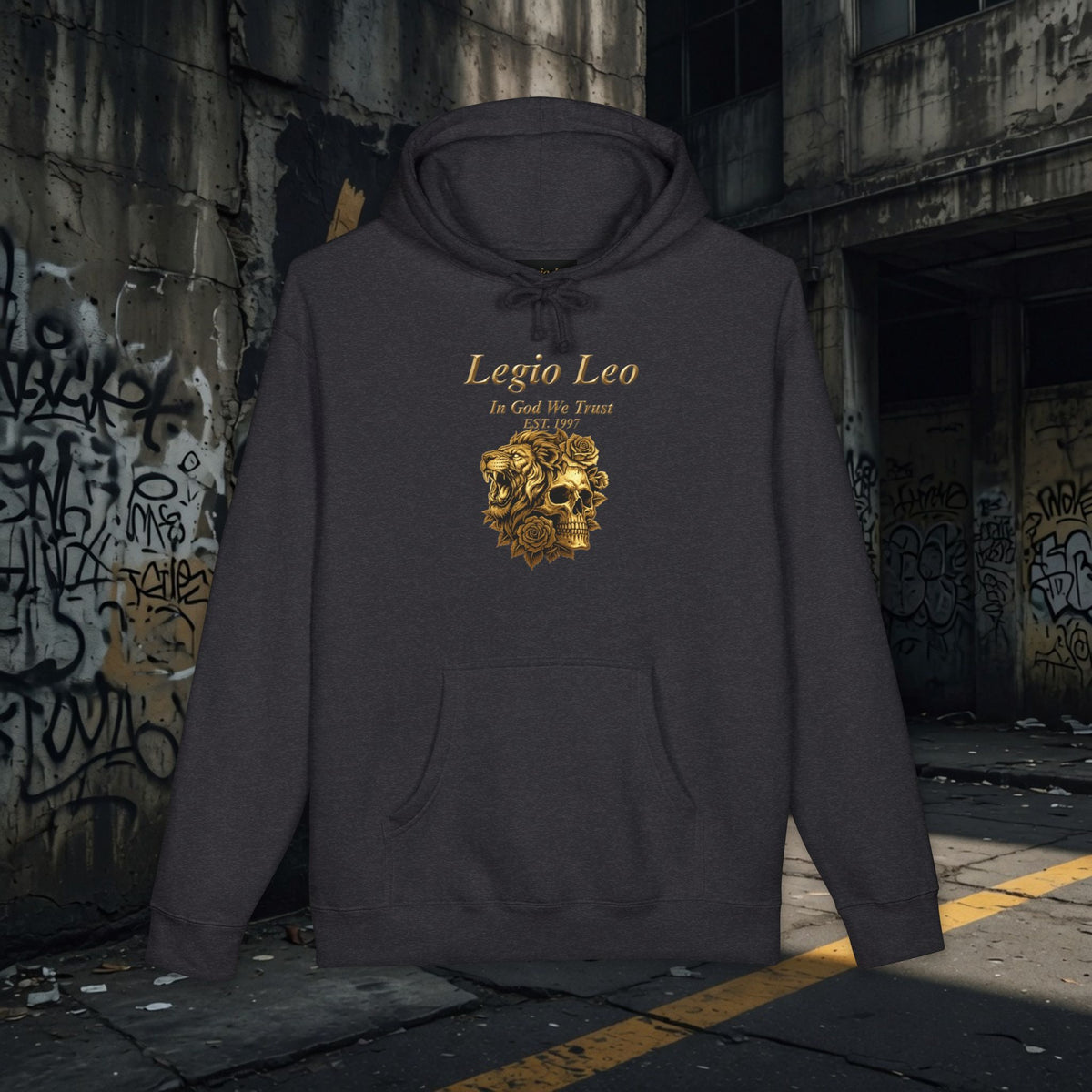 Legio Leo | Strength, Beauty & Death |Unisex Heavyweight Hooded Sweatshirt