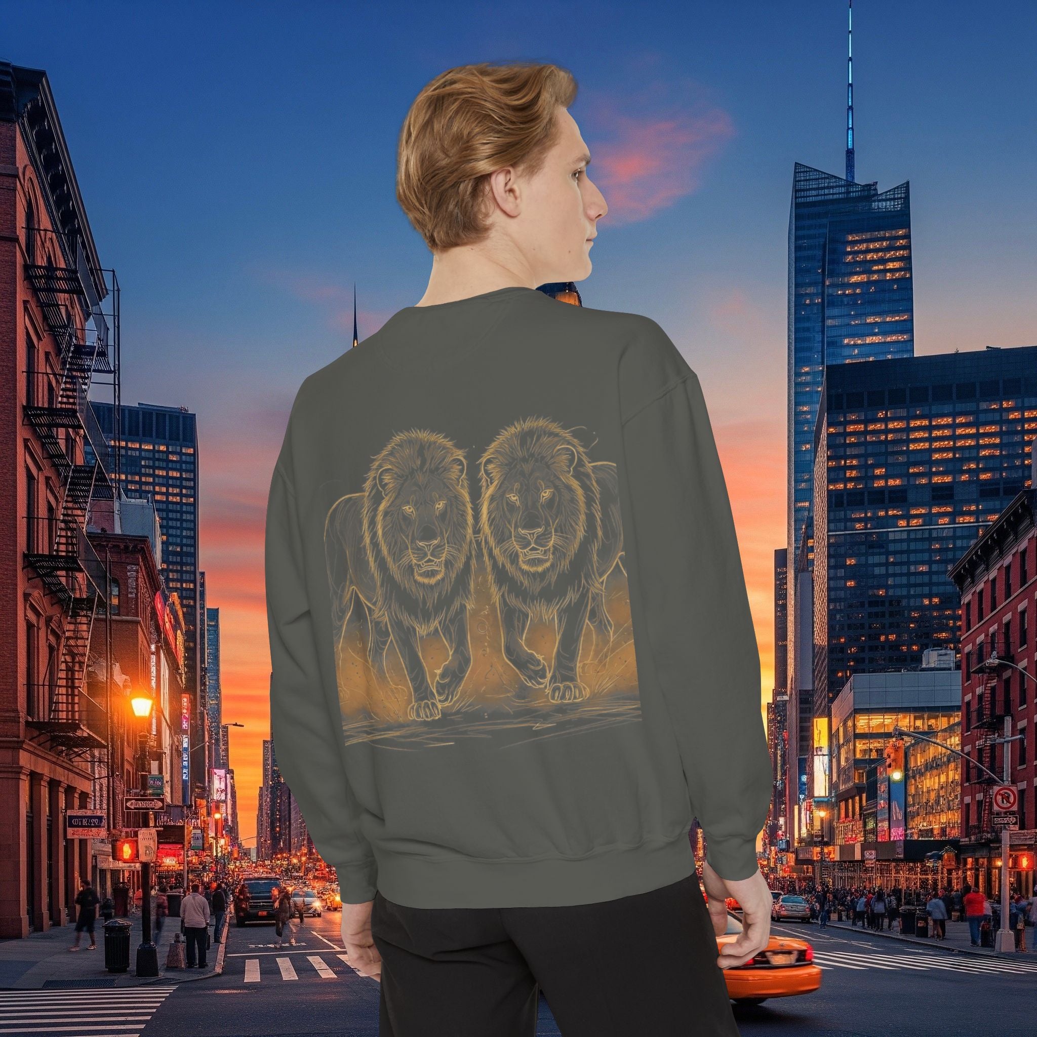 Legio Leo Sweatshirt – Minimal Gold Script Brothers 4 Life  Crewneck