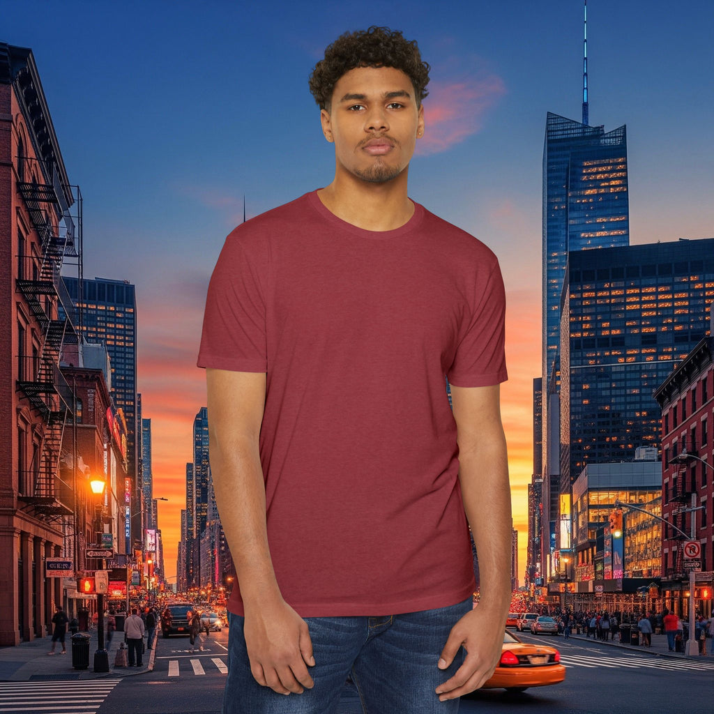 Classic Plain T‑Shirt — Unisex CVC Jersey Tee