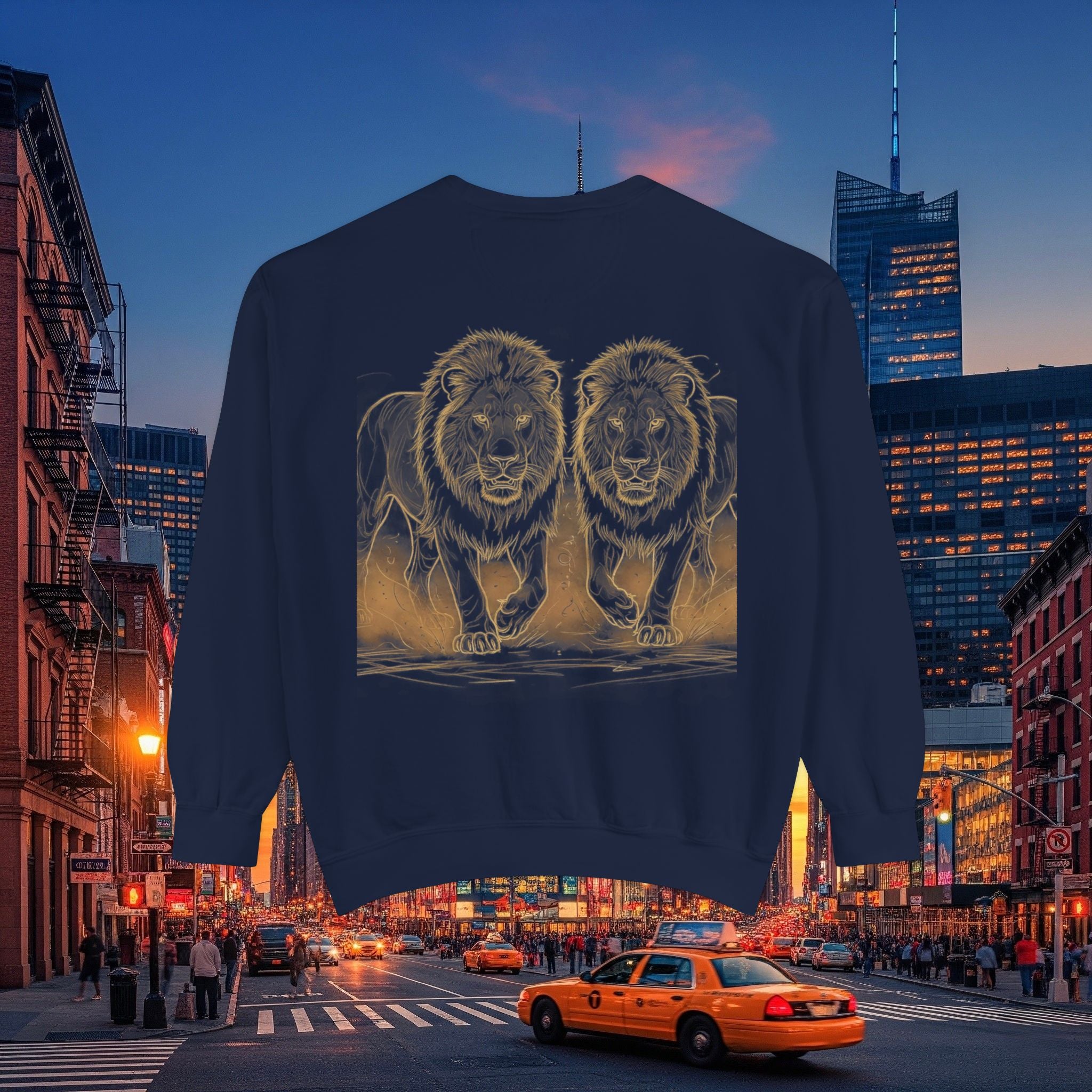 Legio Leo Sweatshirt – Minimal Gold Script Brothers 4 Life  Crewneck