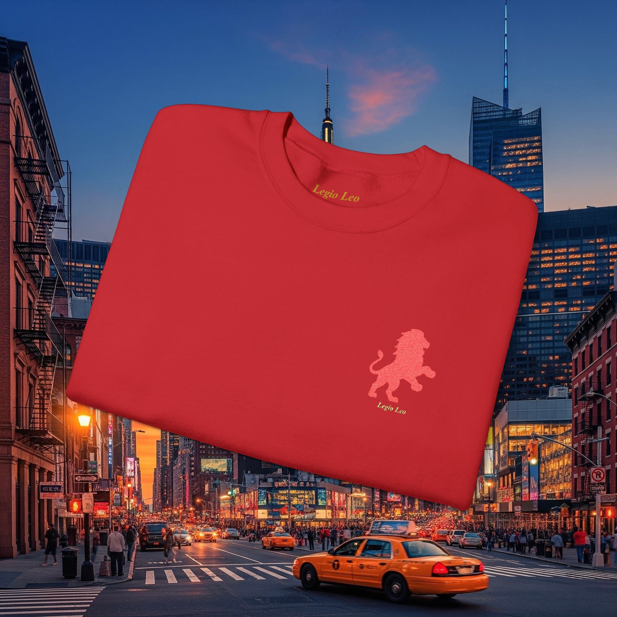 Legio Leo by DZ Royal Crewneck Sweatshirt | Mighty Lion Embroidered