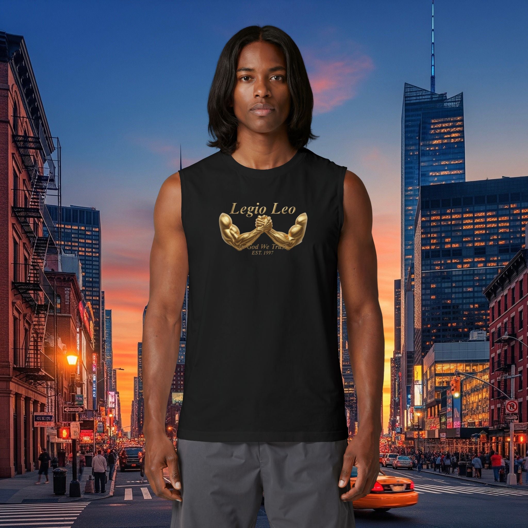 Legio Leo | Unisex Jersey Muscle Tank ‘Show Of Strength’