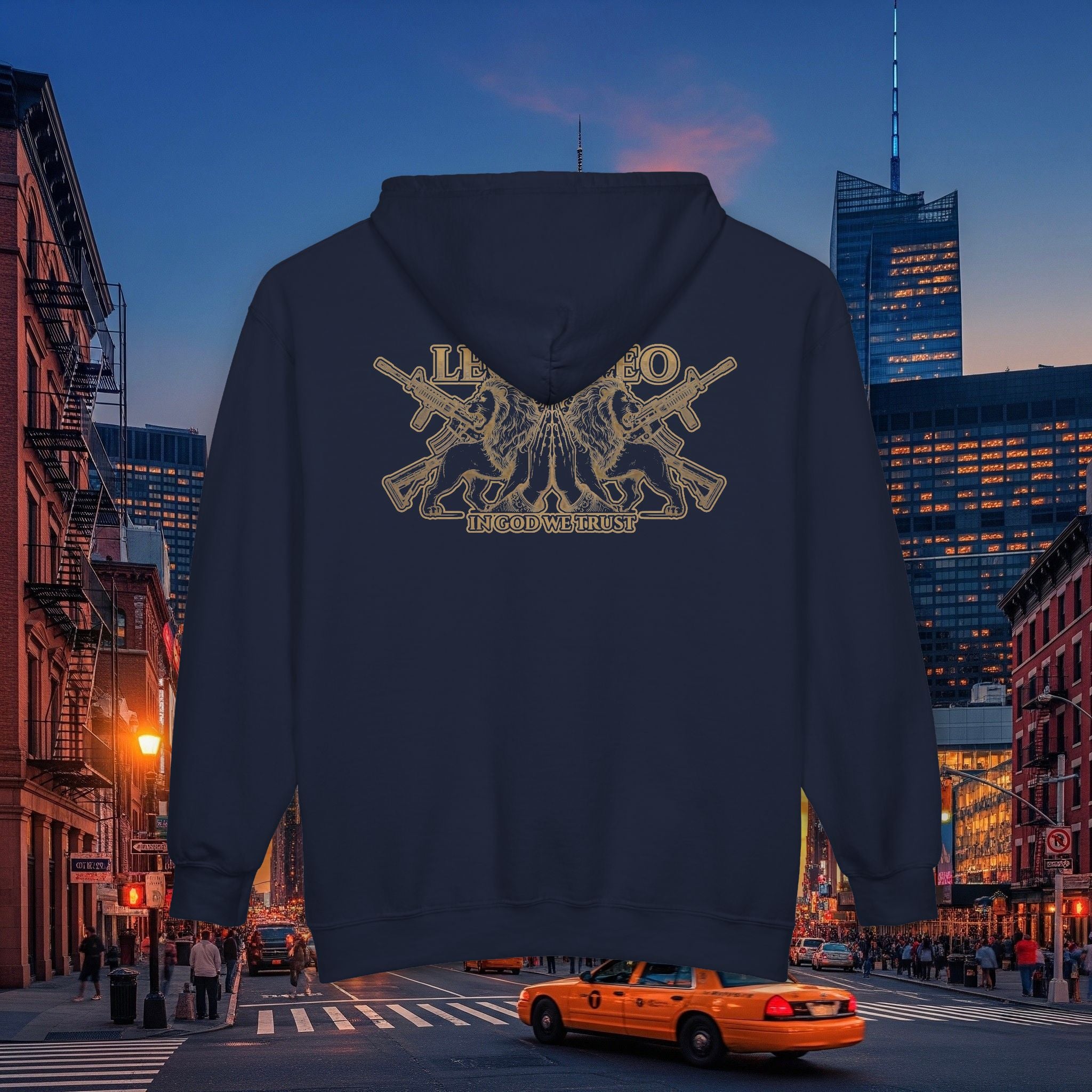 Legio Leo Zip Hoodie — Warrior Full-Zip Sweatshirt
