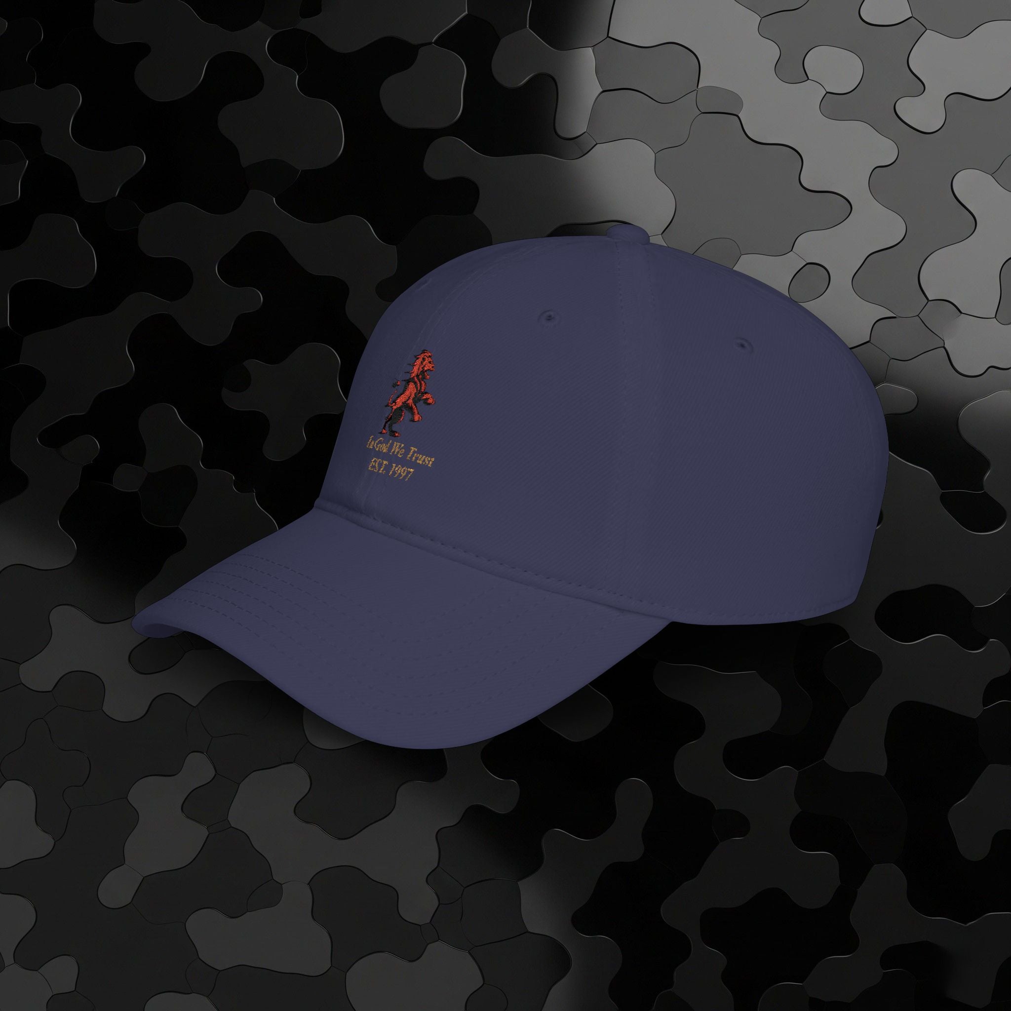 Low Profile Baseball Cap Classic Lion Logo Embroidery
