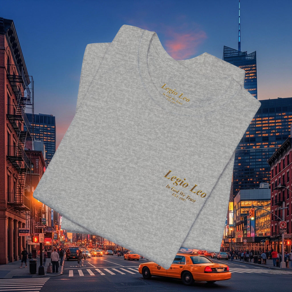 Legio Leo Tee — Embroidered (In God We Trust) Short Sleeve T-Shirt