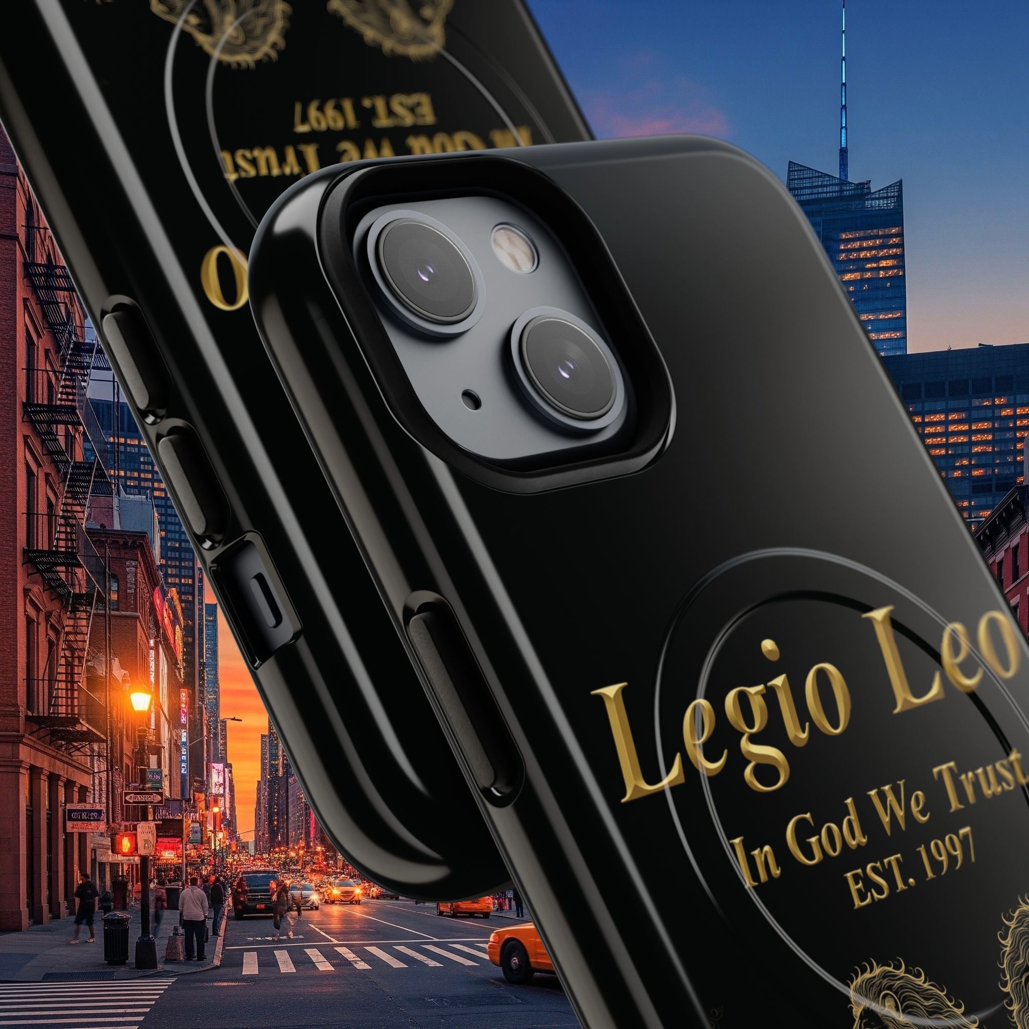 Tough Magnetic Phone Cases - Embrace Strength and Style, Legio Leo Design, Durable Protection