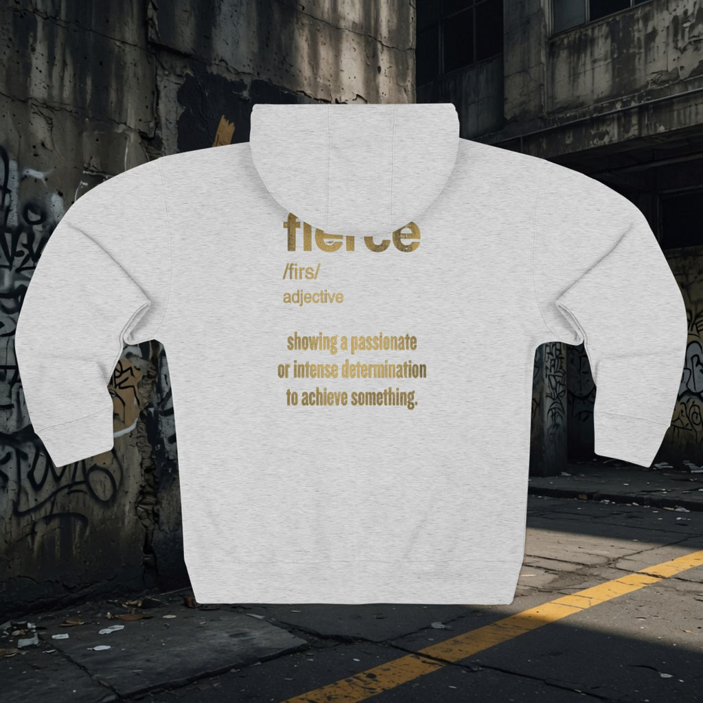 Legio Leo Warrior Zip Hoodie — "Fierce" Definition Streetwear