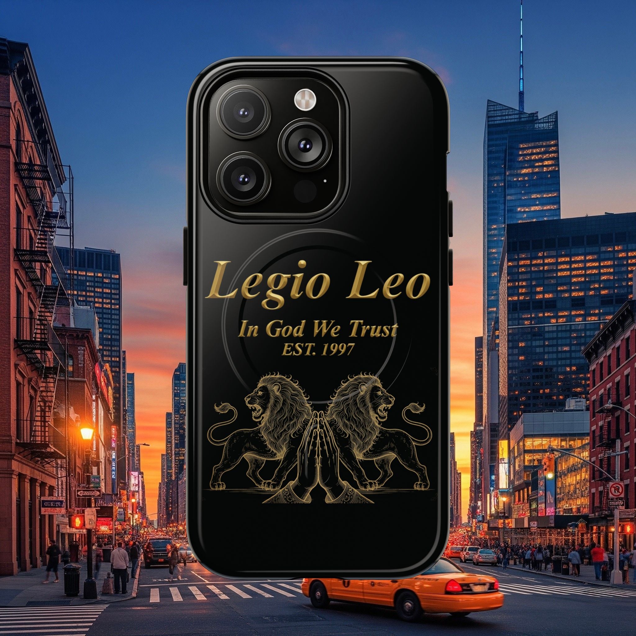 Tough Magnetic Phone Cases - Embrace Strength and Style, Legio Leo Design, Durable Protection