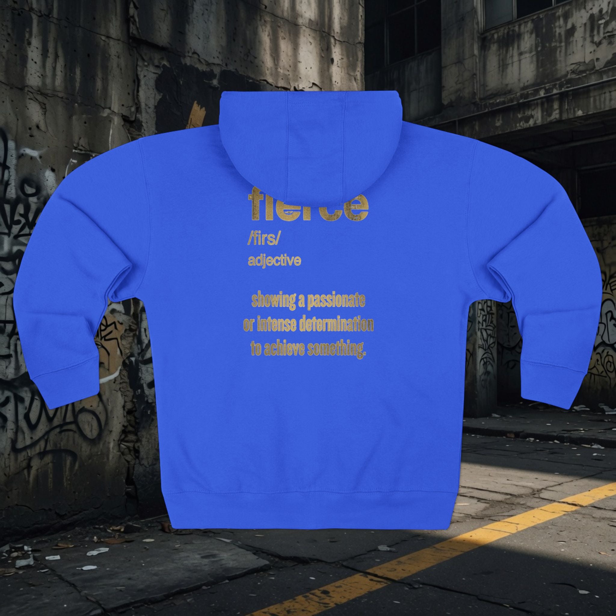 Legio Leo Warrior Zip Hoodie — "Fierce" Definition Streetwear
