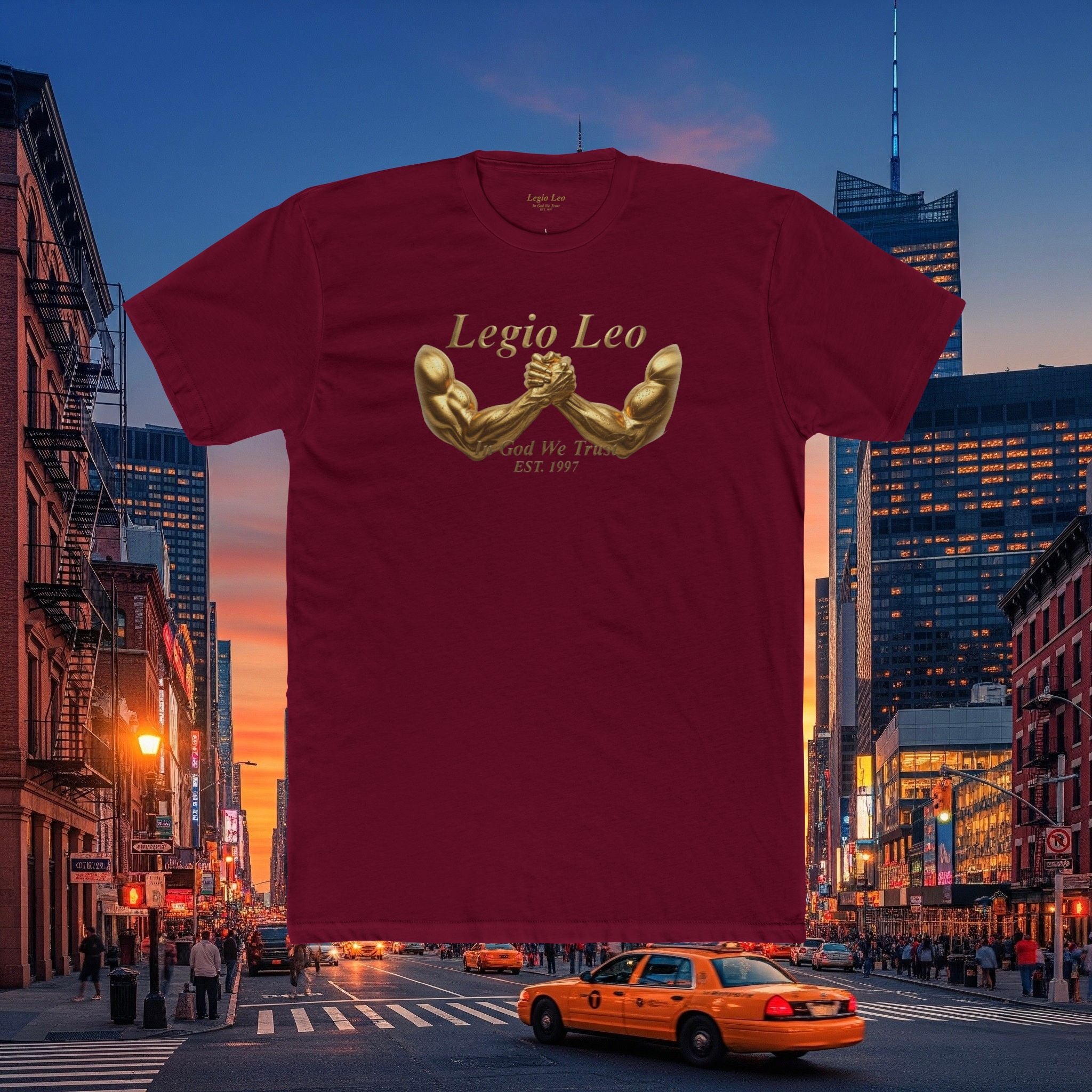 Legio Leo T‑Shirt — 'Legio Leo and In God We Trust Power Grab  Tee