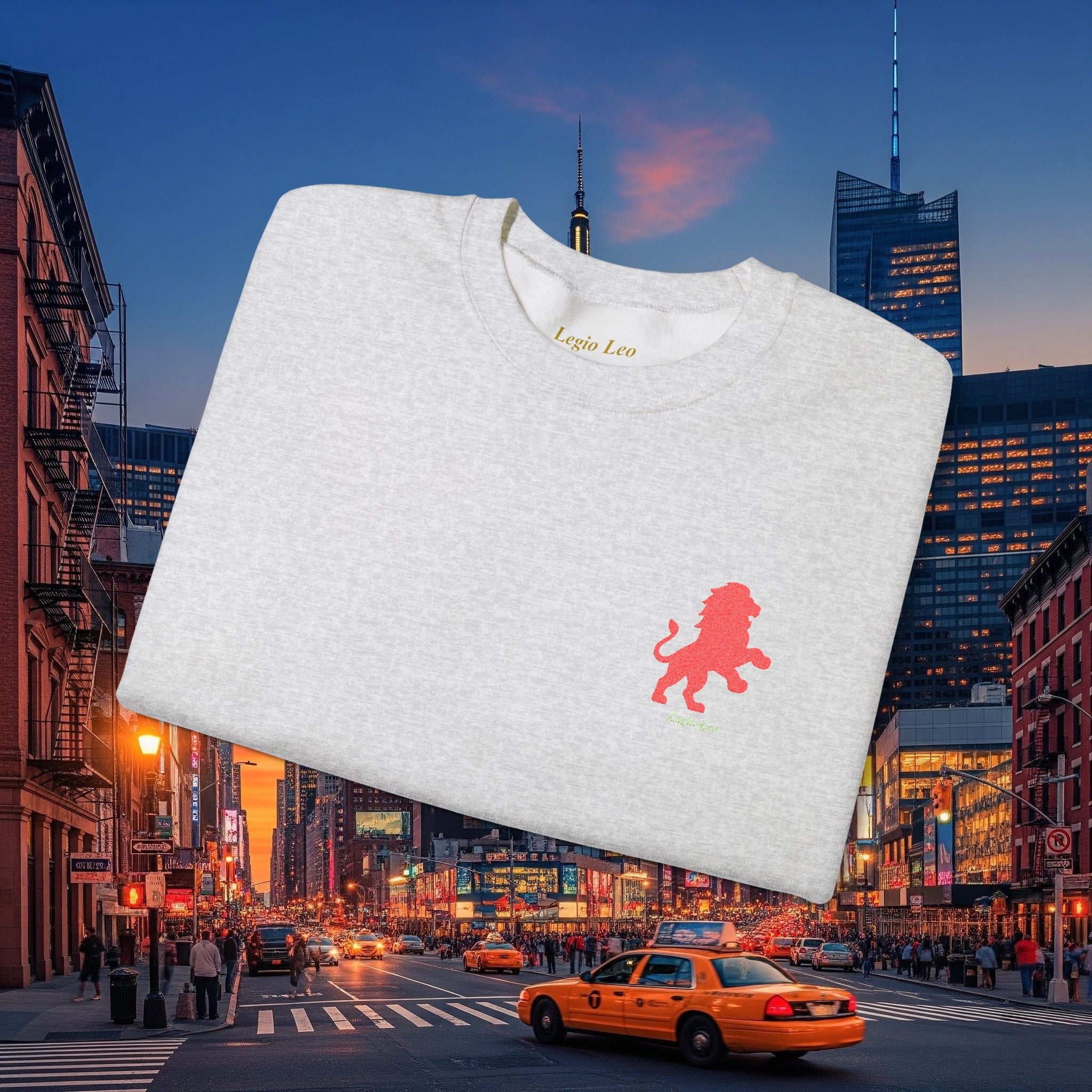 Legio Leo by DZ Royal Crewneck Sweatshirt | Mighty Lion Embroidered