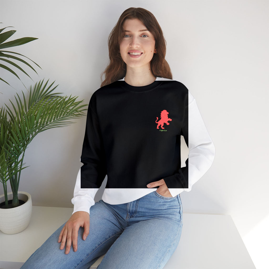 Legio Leo by DZ Royal Crewneck Sweatshirt | Mighty Lion Embroidered