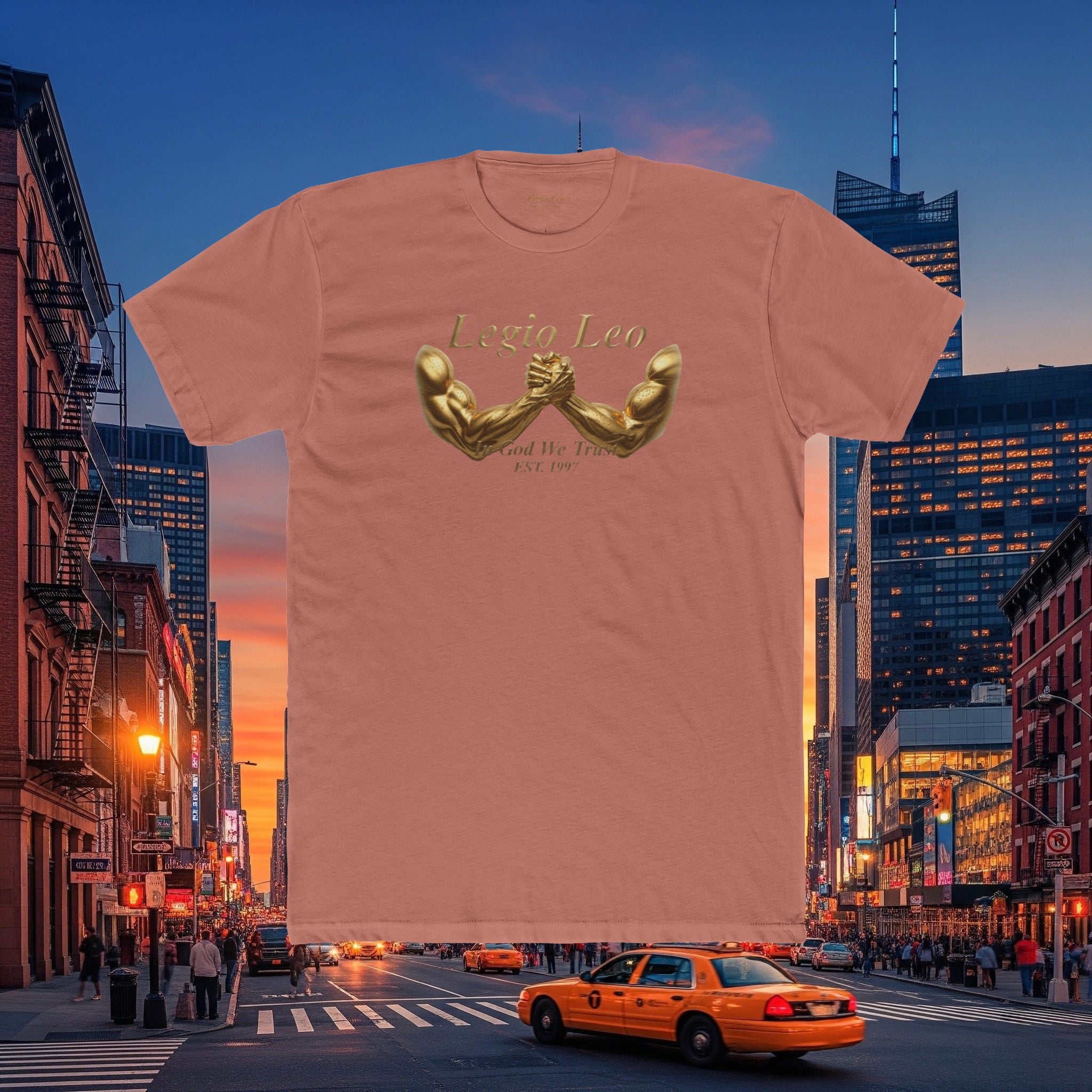 Legio Leo T‑Shirt — 'Legio Leo and In God We Trust Power Grab  Tee