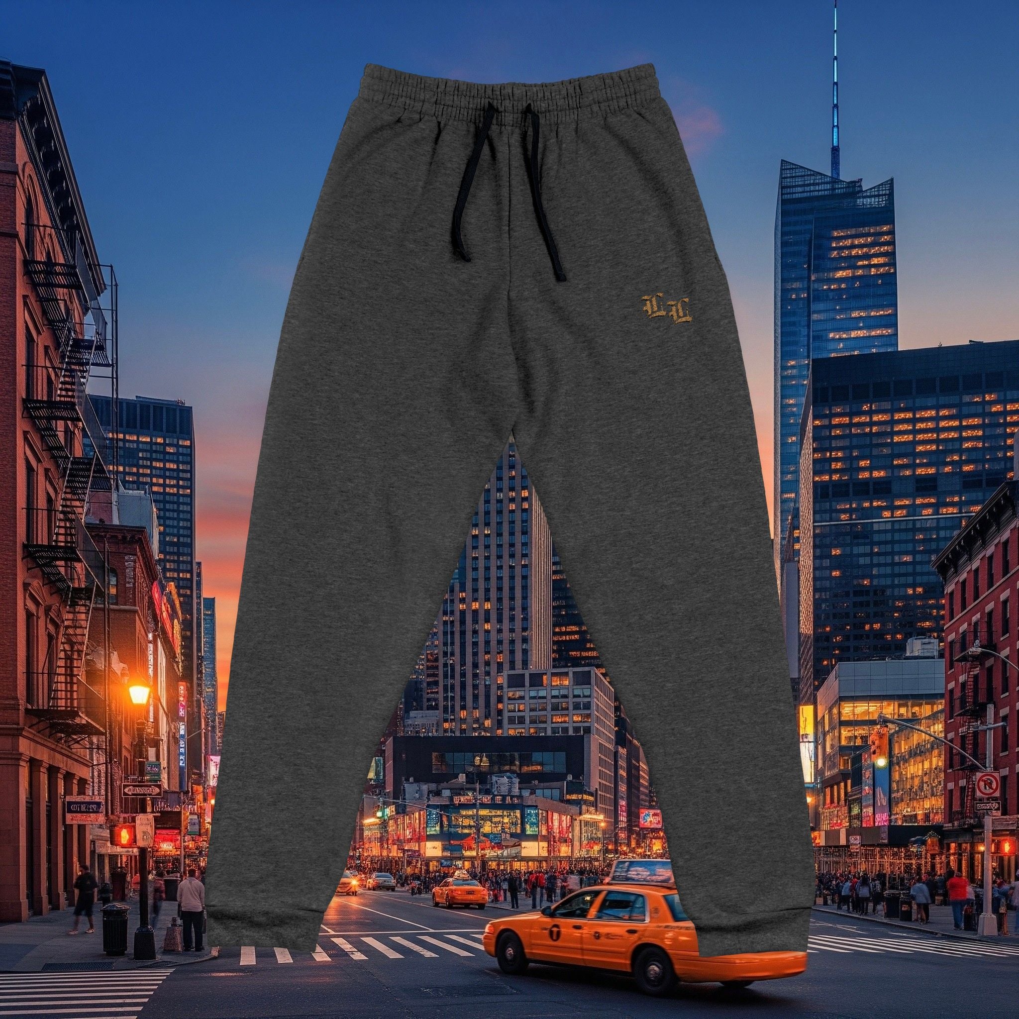 Legio Leo by DZ Royal Embroidered Joggers | Old English Font Design L’s