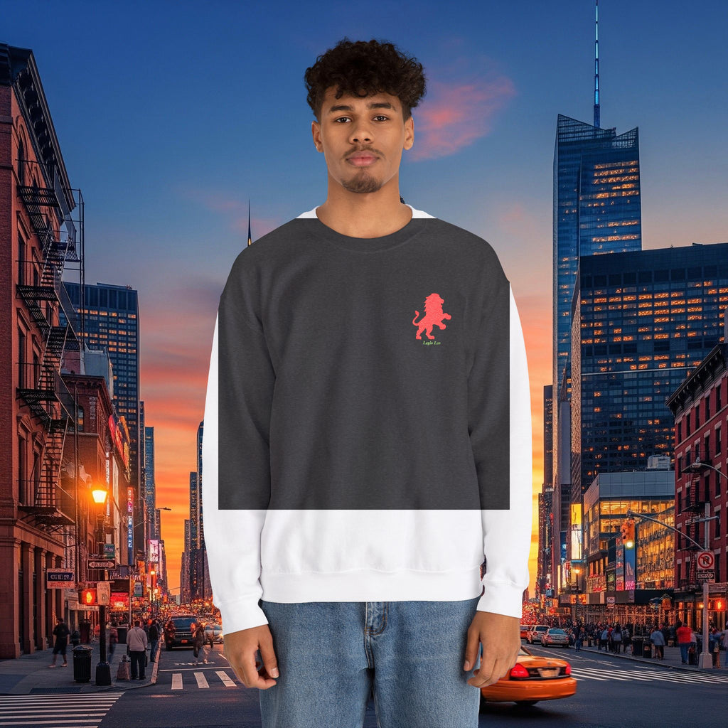 Legio Leo by DZ Royal Crewneck Sweatshirt | Mighty Lion Embroidered