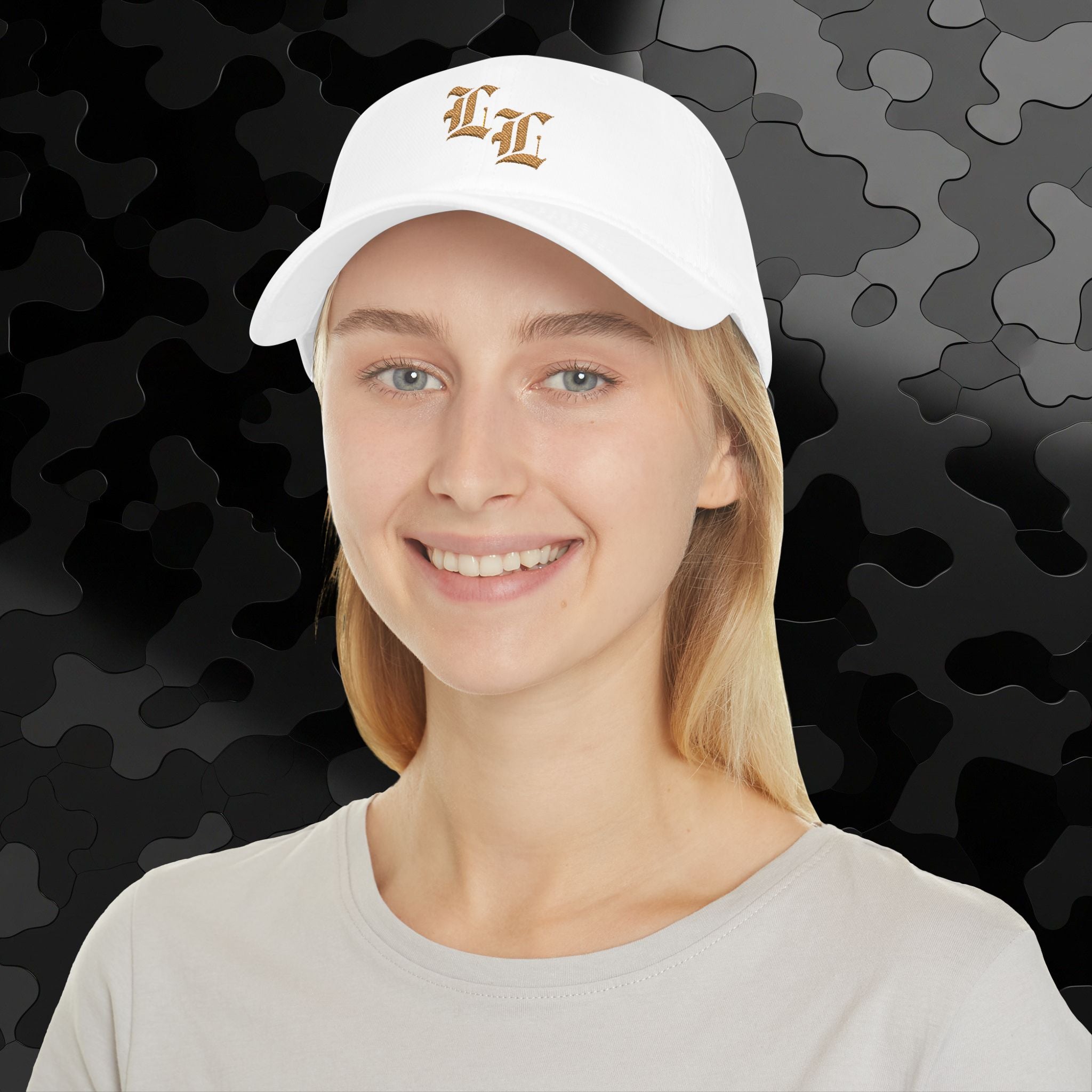 Low Profile Baseball Cap Old English 'LL' Embroidery